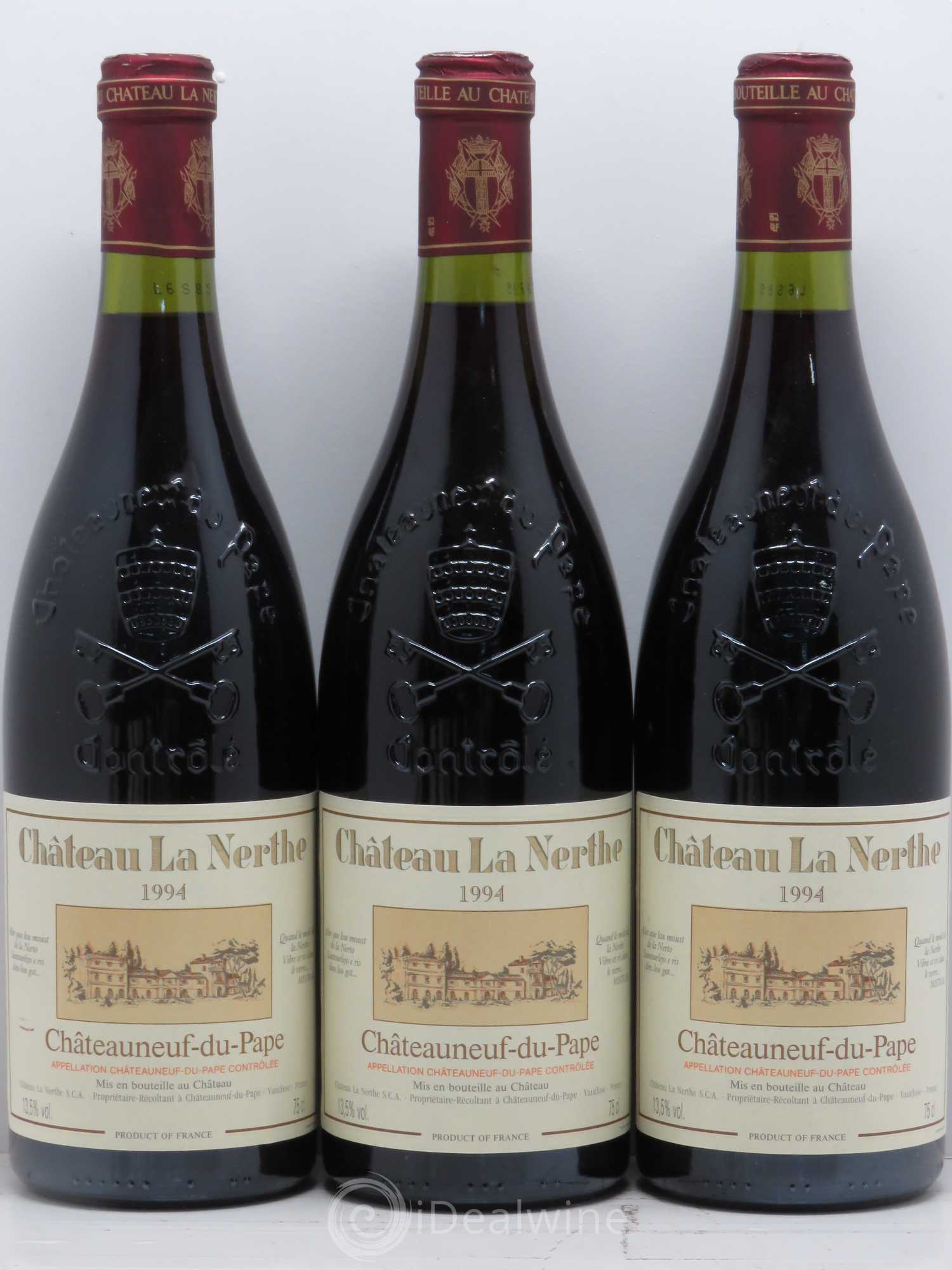 Châteauneuf-du-Pape Château la Nerthe Famille Richard 1994 - Lot de 6 bouteilles - 1