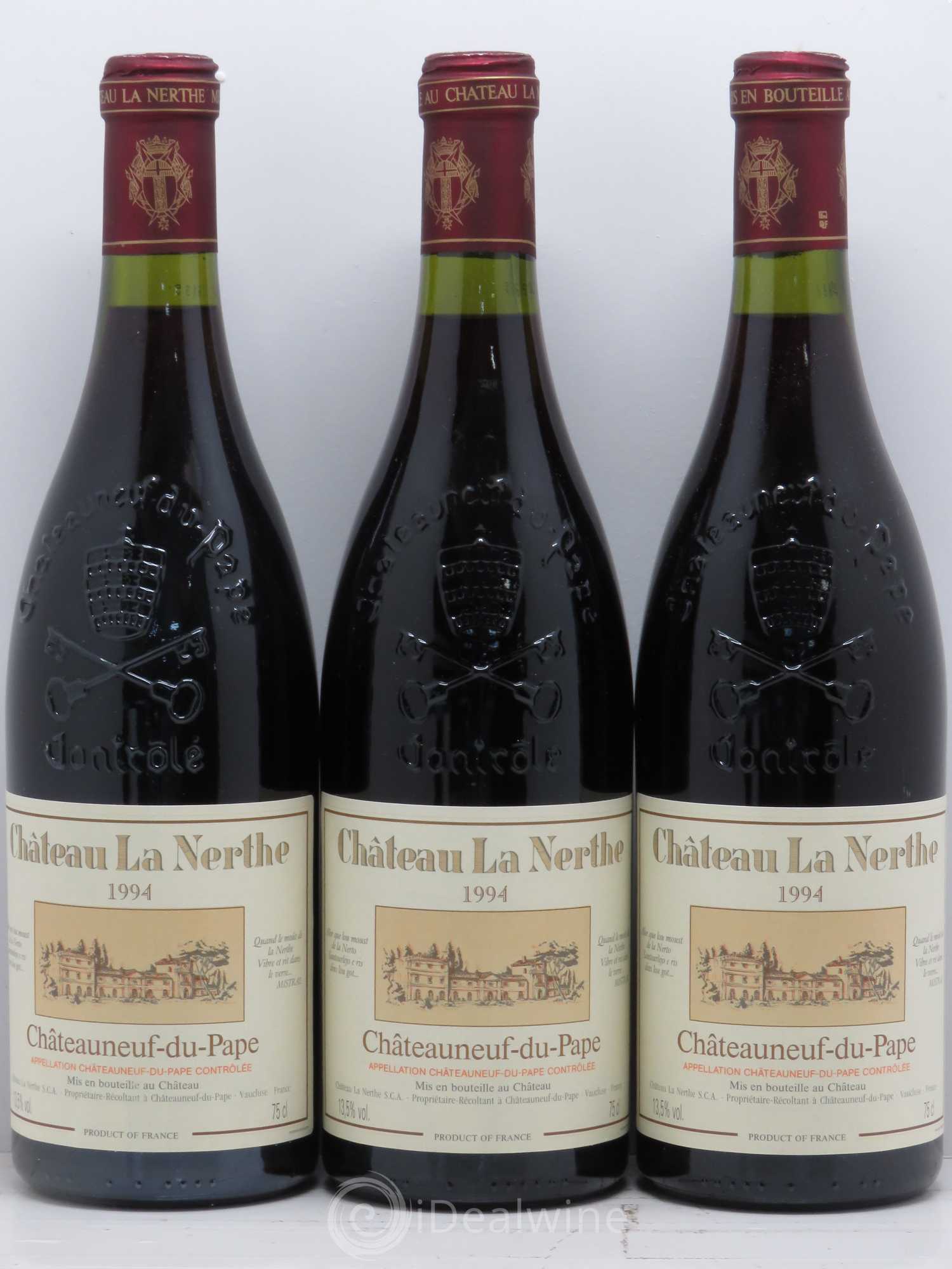 Châteauneuf-du-Pape Château la Nerthe Famille Richard 1994 - Lot de 6 bouteilles - 2