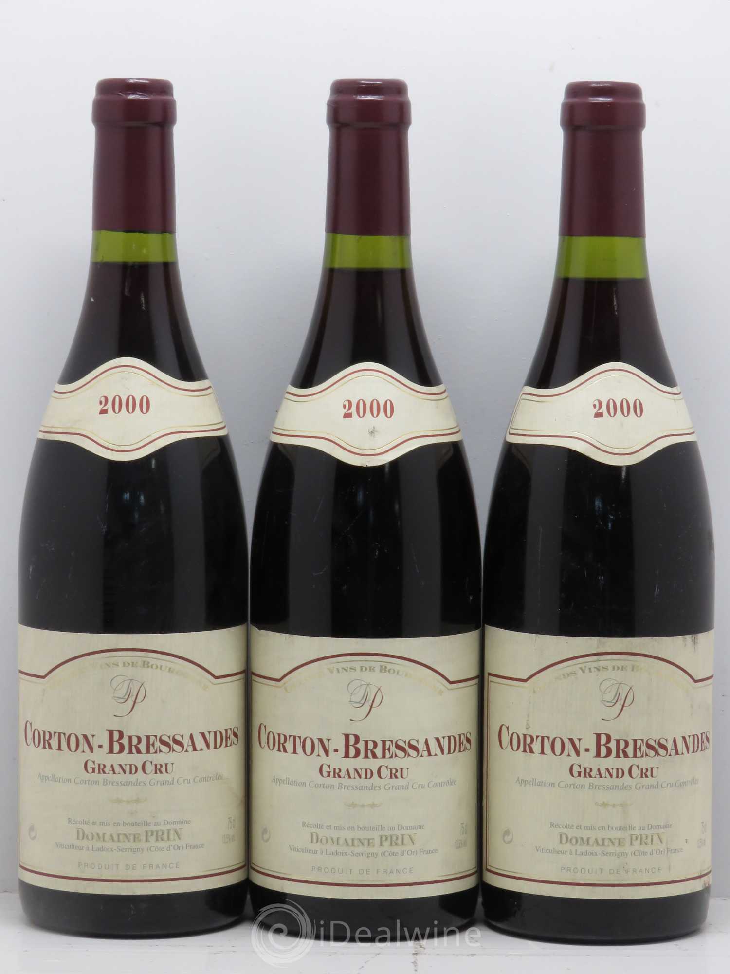 Corton Grand Cru Bressandes Domaine Prin 2000 - Lot de 6 bouteilles - 1