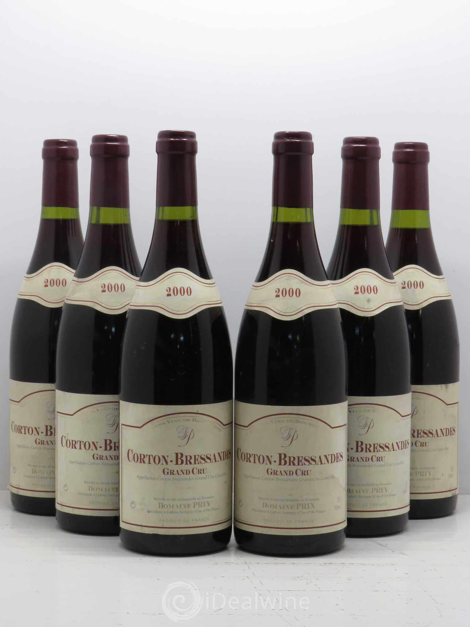 Corton Grand Cru Bressandes Domaine Prin 2000 - Lot de 6 bouteilles - 0