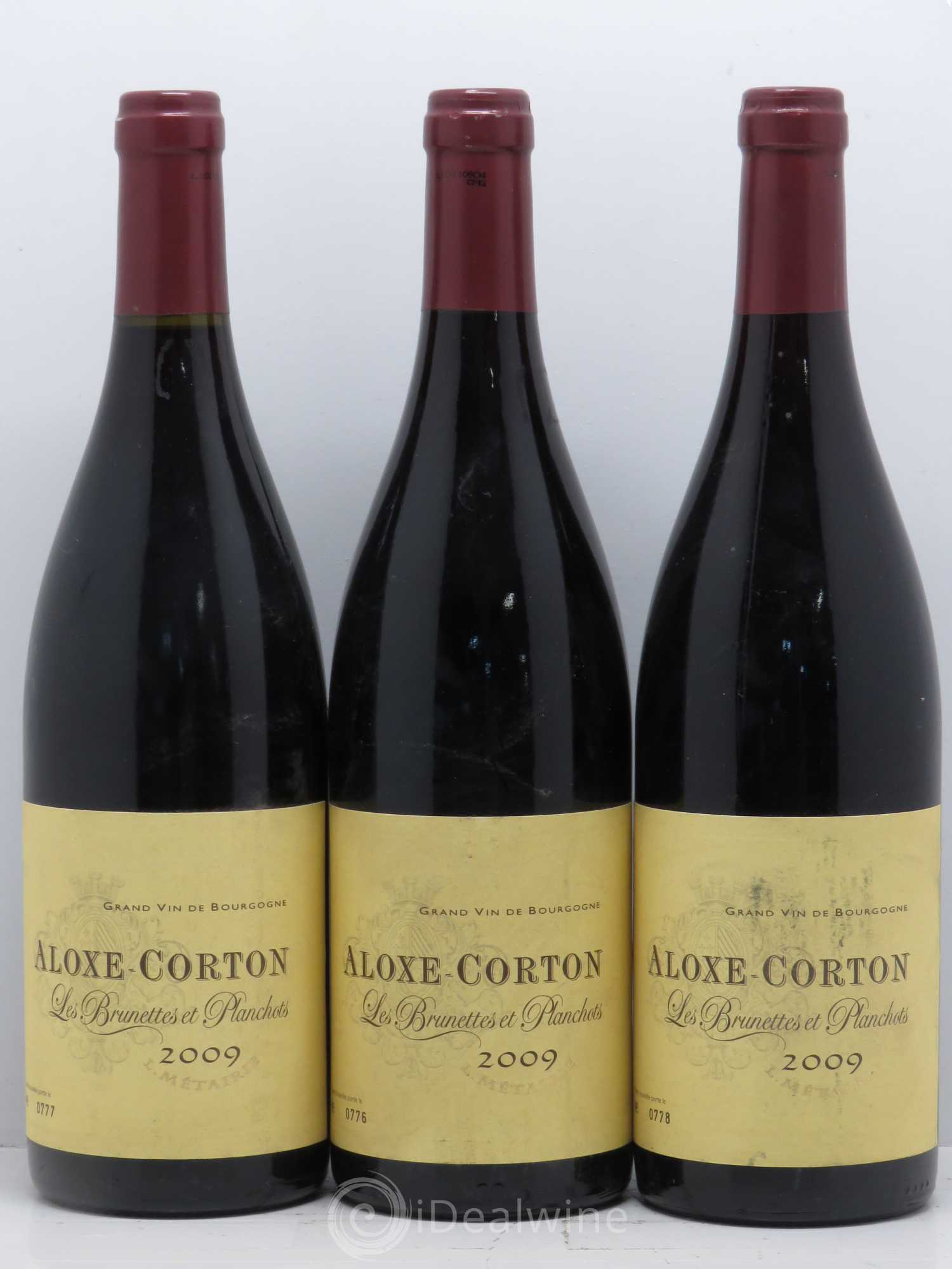 Aloxe-Corton Les Brunettes et Planchots Château de Santenay 2009 - Posten von 3 Flaschen - 0