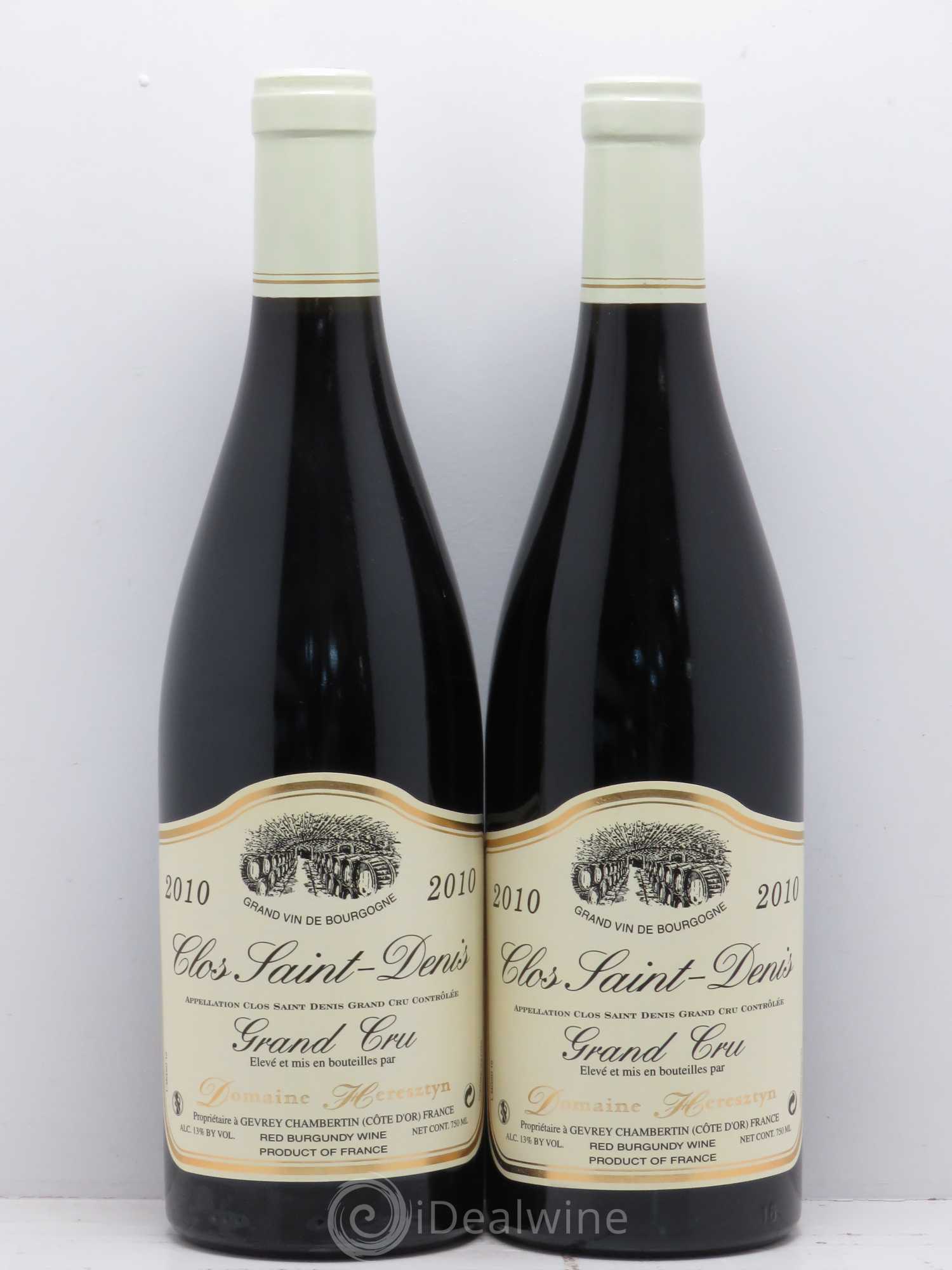 Clos Saint-Denis Grand Cru Heresztyn (Domaine) 2010 - Lot de 2 bouteilles - 0
