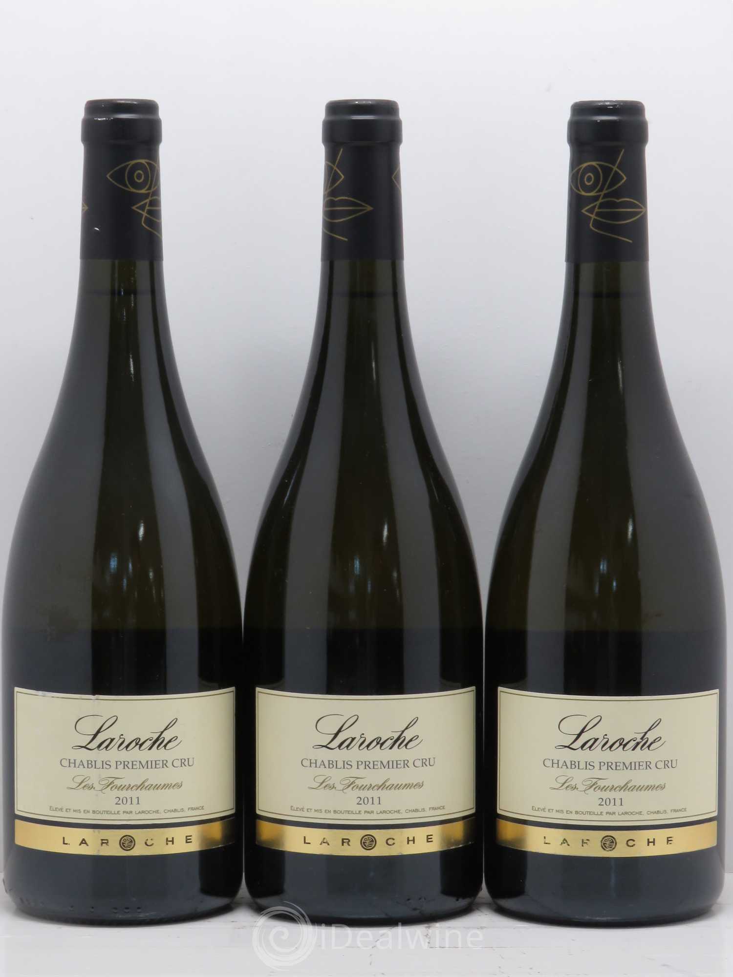 Chablis 1er Cru Fourchaumes Vieilles Vignes Domaine Laroche 2011 - Lot of 6 bottles - 1