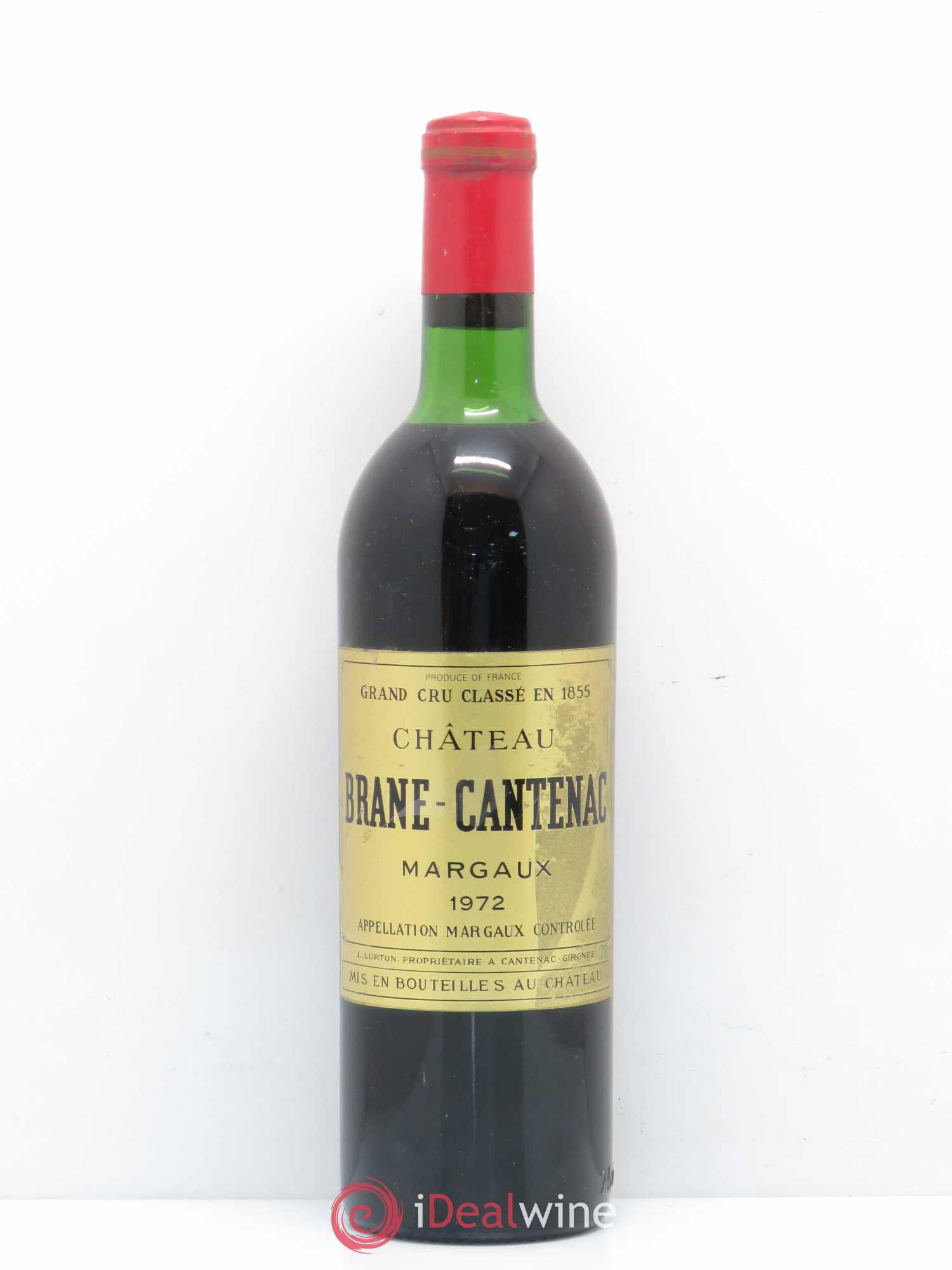 Château Brane Cantenac 2ème Grand Cru Classé 1972 - Lot de 1 bouteille - 0