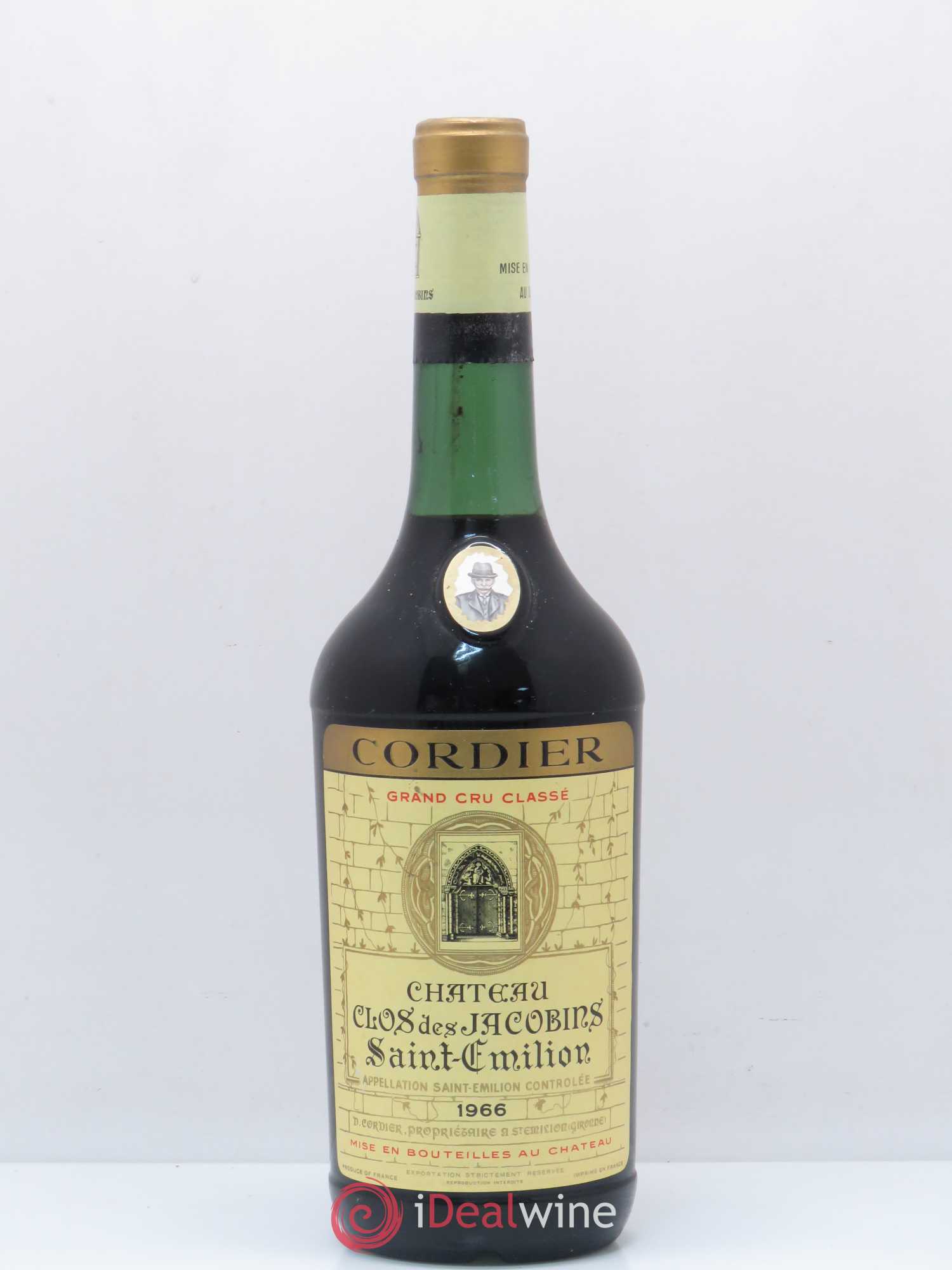 Château Clos des Jacobins Grand Cru Classé 1966 - Lot de 1 bouteille - 0