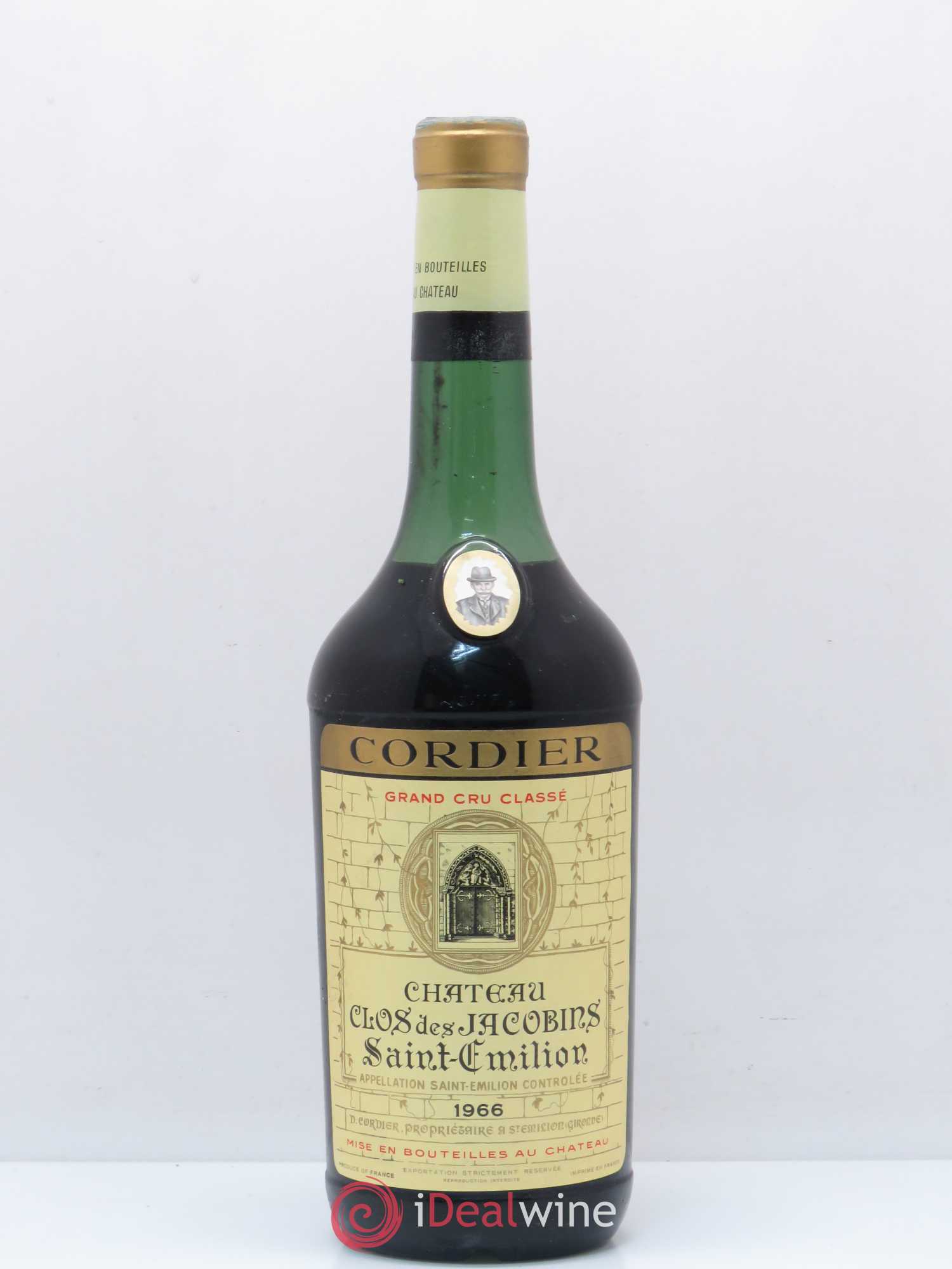 Château Clos des Jacobins Grand Cru Classé 1966 - Lot de 1 bouteille - 0