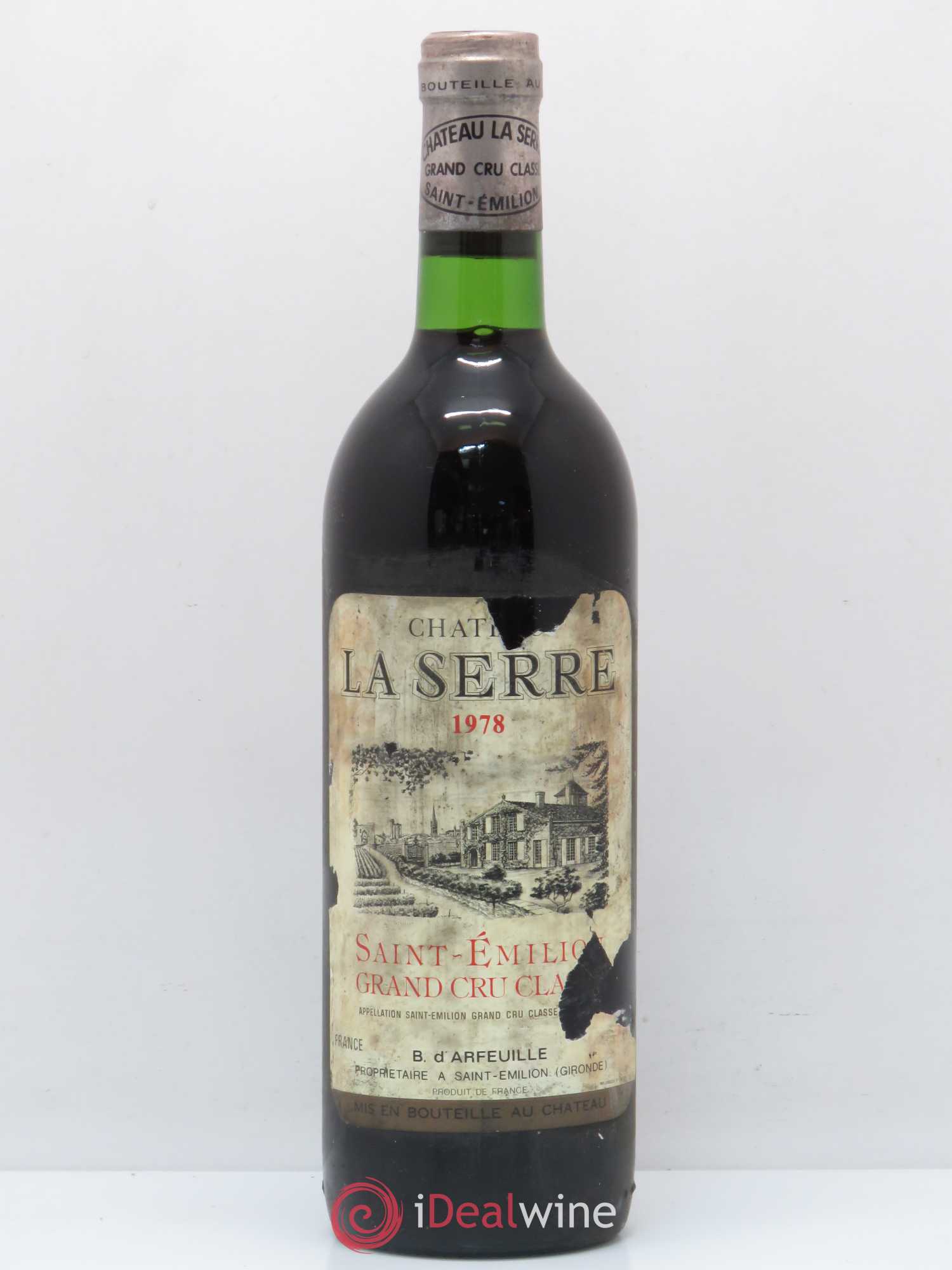 Château la Serre Grand Cru Classé 1978 - Lot de 1 bouteille - 0