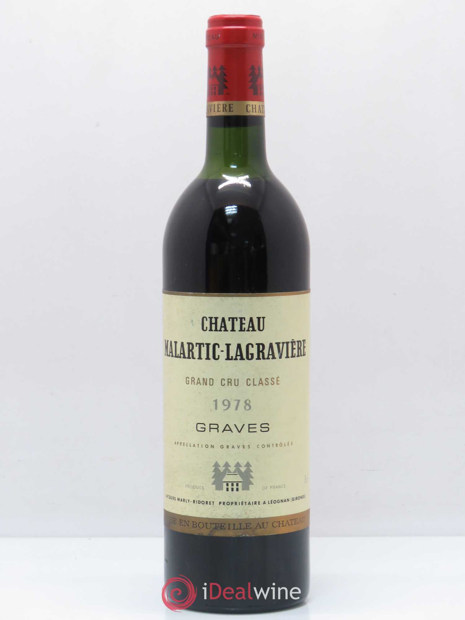 Château Malartic-Lagravière Cru Classé de Graves 1978 - Lot de 1 bouteille - 0