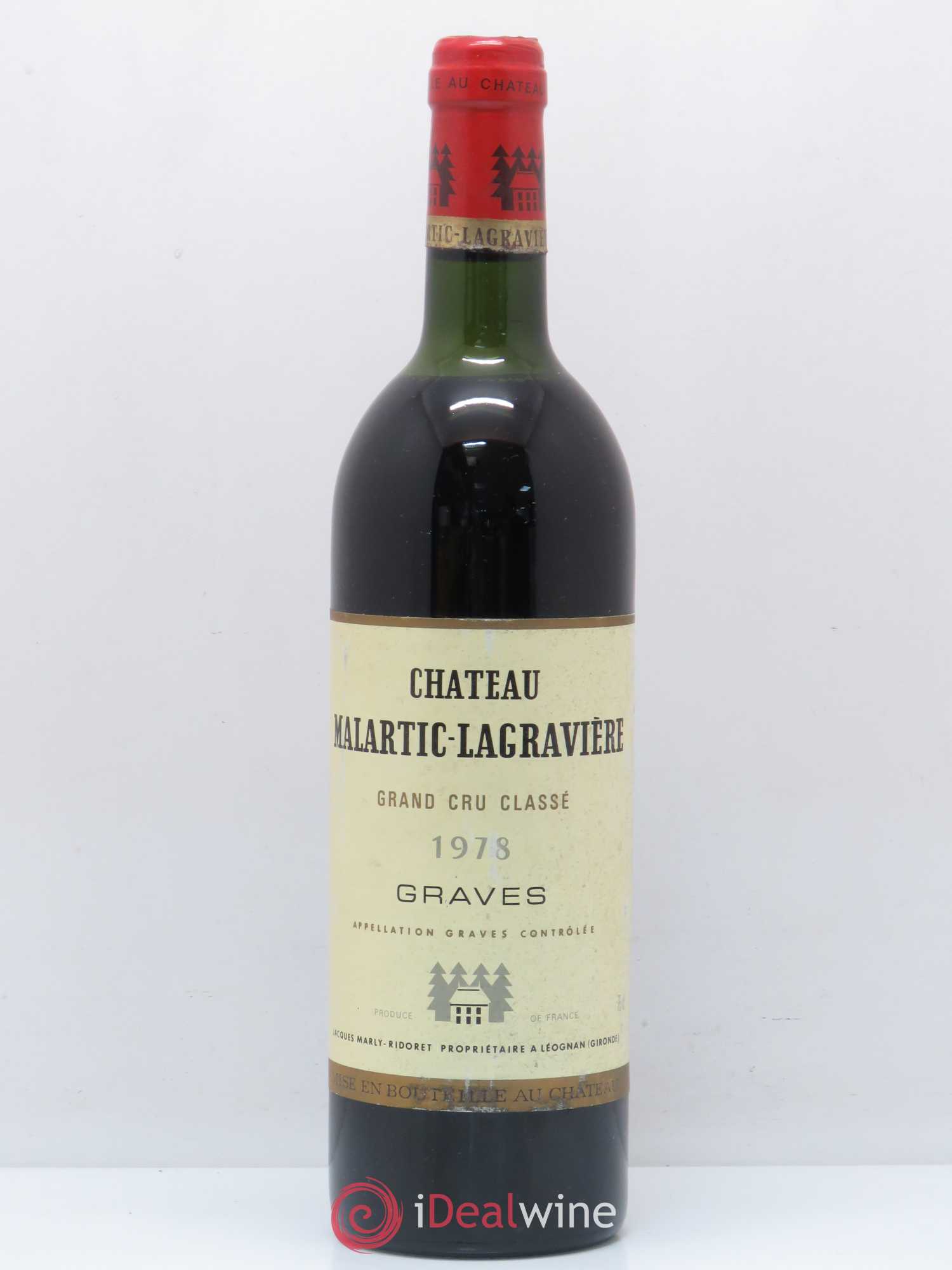 Château Malartic-Lagravière Cru Classé de Graves 1978 - Lot de 1 bouteille - 0