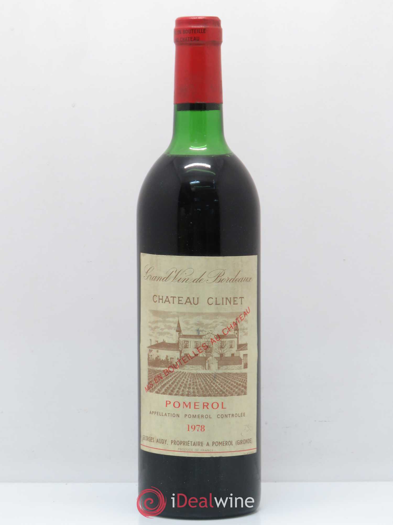Château Clinet 1978 - Lot de 1 bouteille - 0