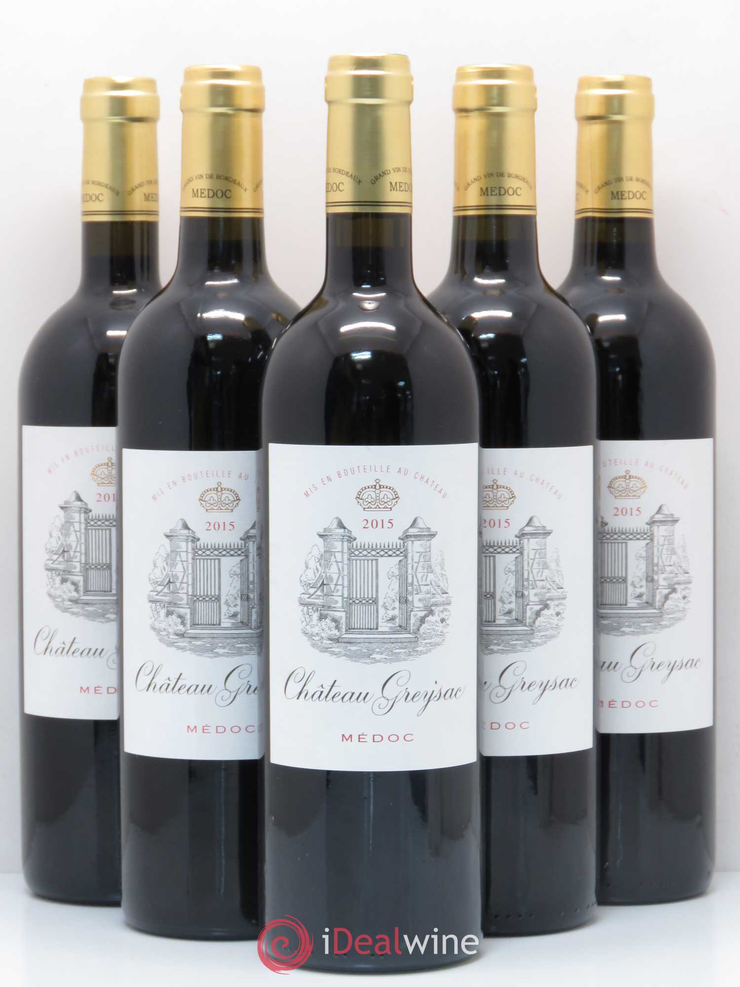 Château Greysac Cru Bourgeois 2015 - Lot de 5 bouteilles - 0