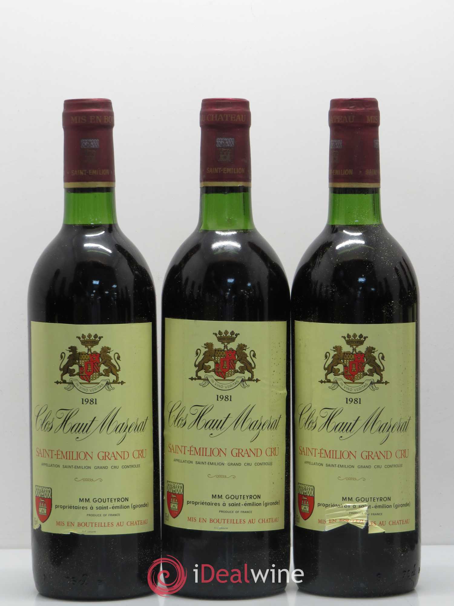 Château Haut Mazerat 1981 - Lot of 12 bottles - 1