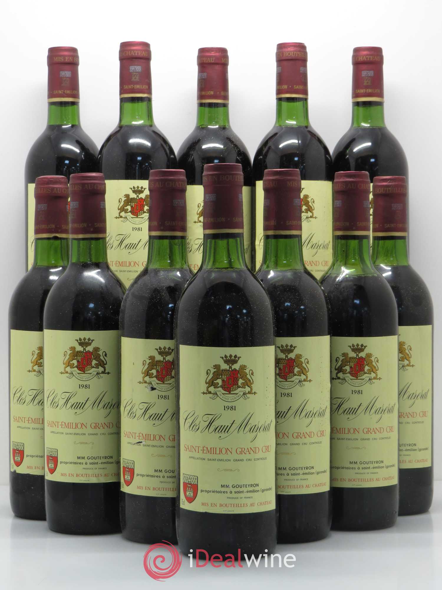 Château Haut Mazerat 1981 - Lot of 12 bottles - 0