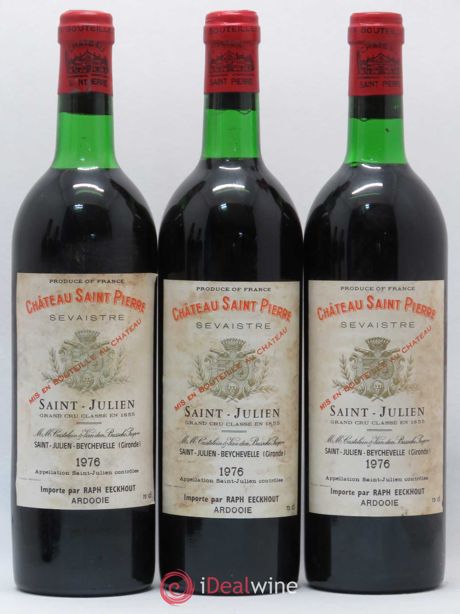 Château Saint-Pierre 4ème Grand Cru Classé 1976 - Lot de 6 bouteilles - 1