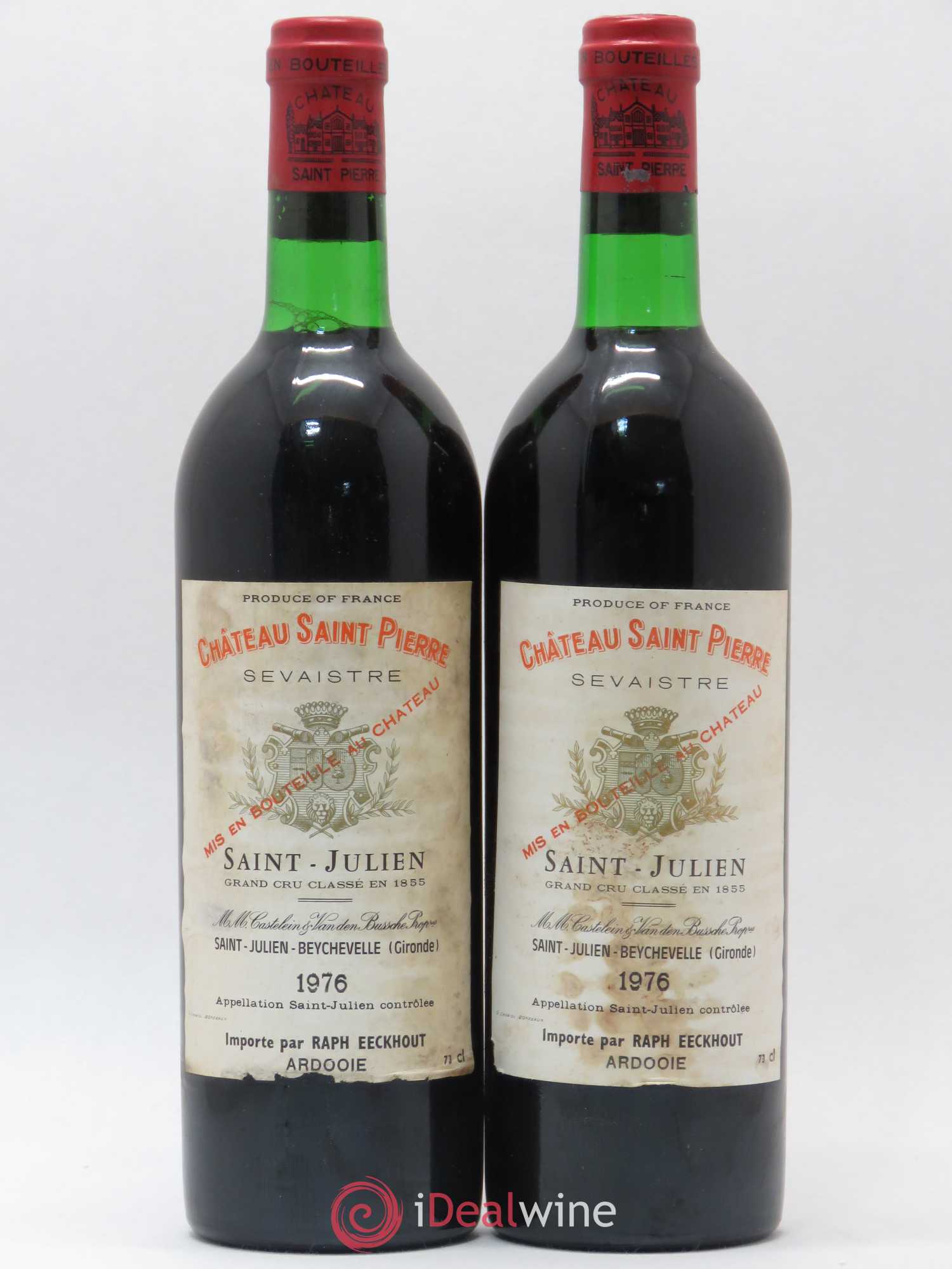 Château Saint-Pierre 4ème Grand Cru Classé 1976 - Lot de 2 bouteilles - 0