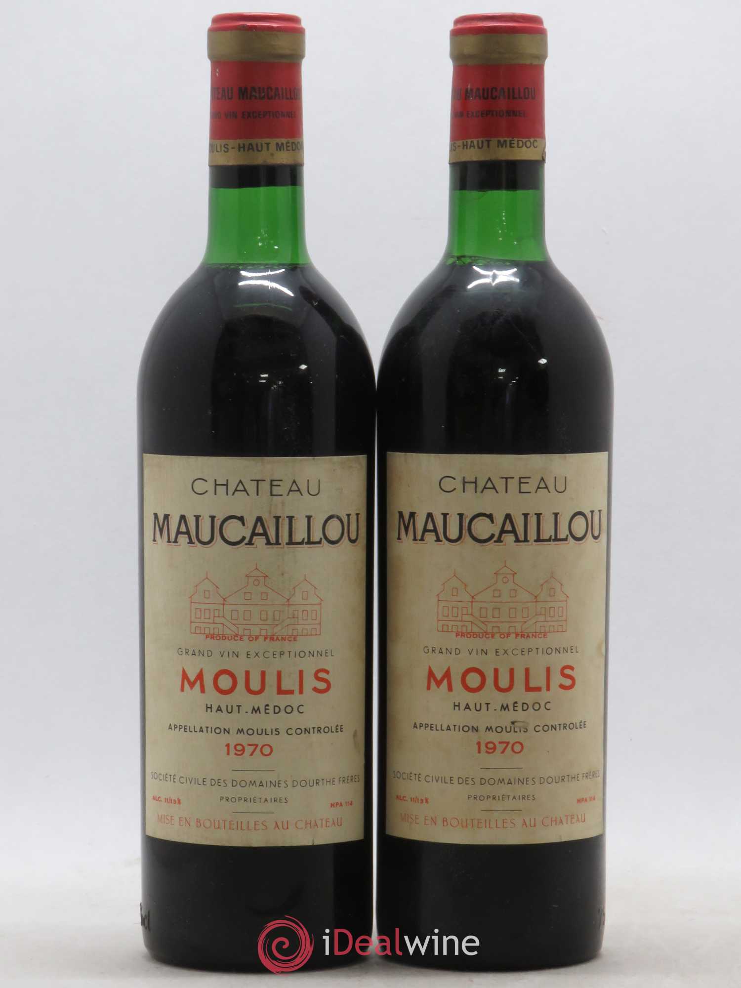 Château Maucaillou 1970 - Lot de 2 bouteilles - 0