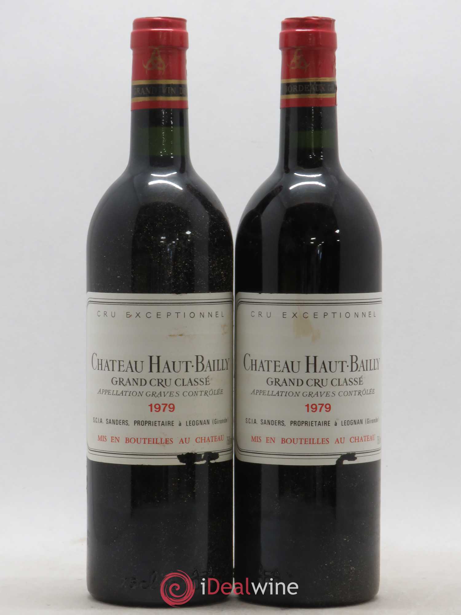 Château Haut-Bailly Cru Classé de Graves 1979 - Lot de 2 bouteilles - 0