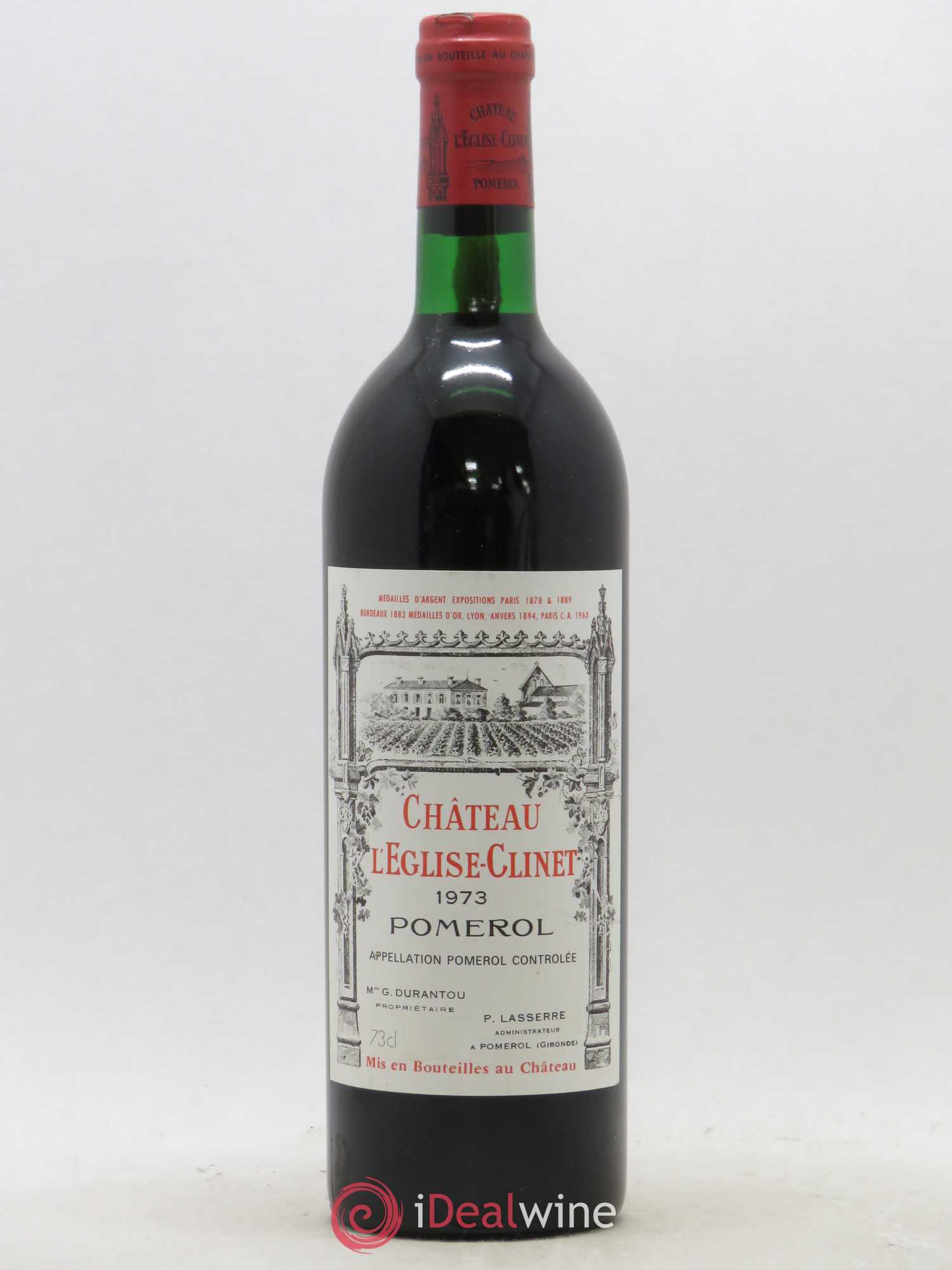 Château l' Église Clinet 1973 - Lot de 1 bouteille - 0