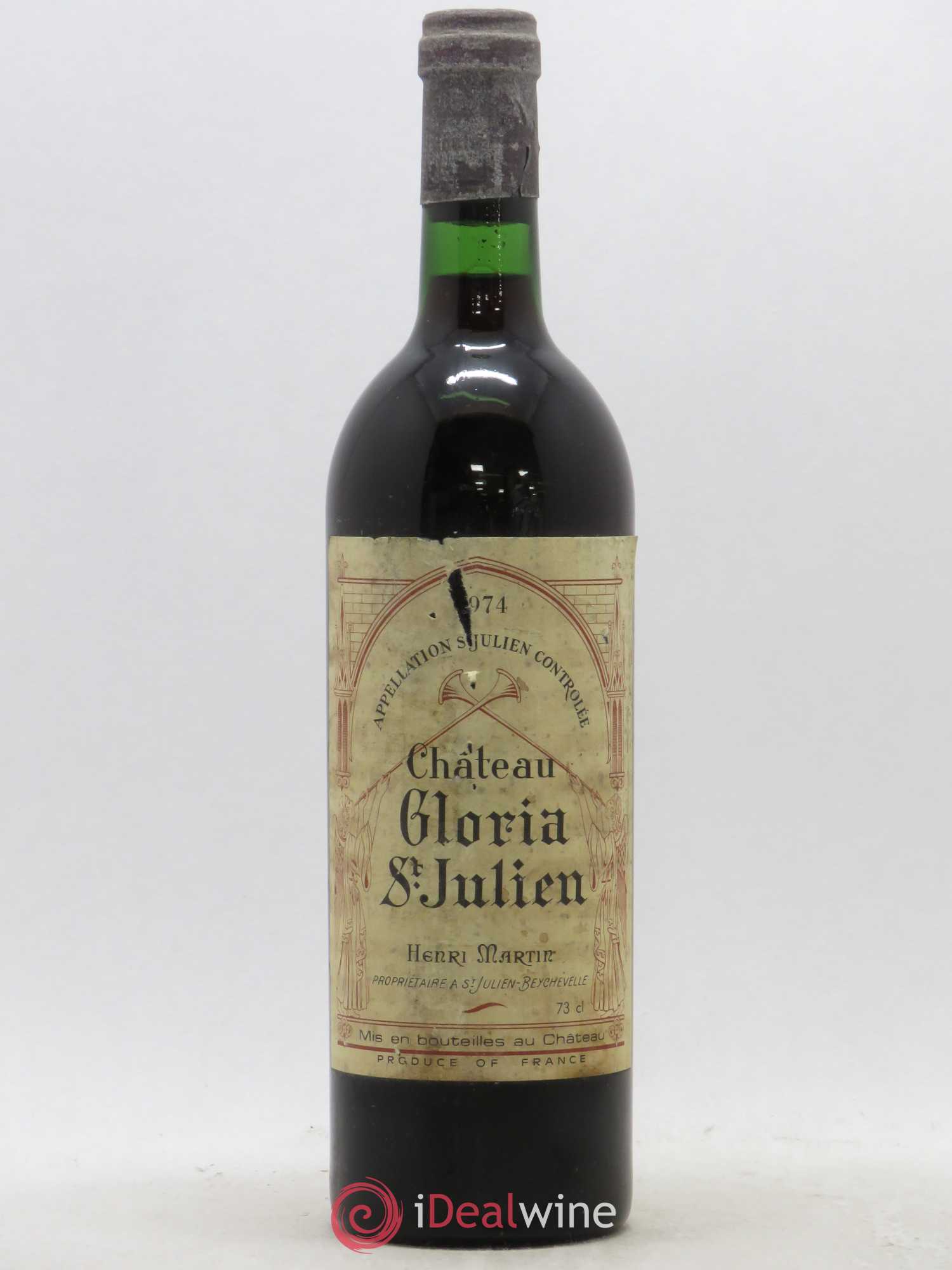 Château Gloria 1974 - Lot de 1 bouteille - 0