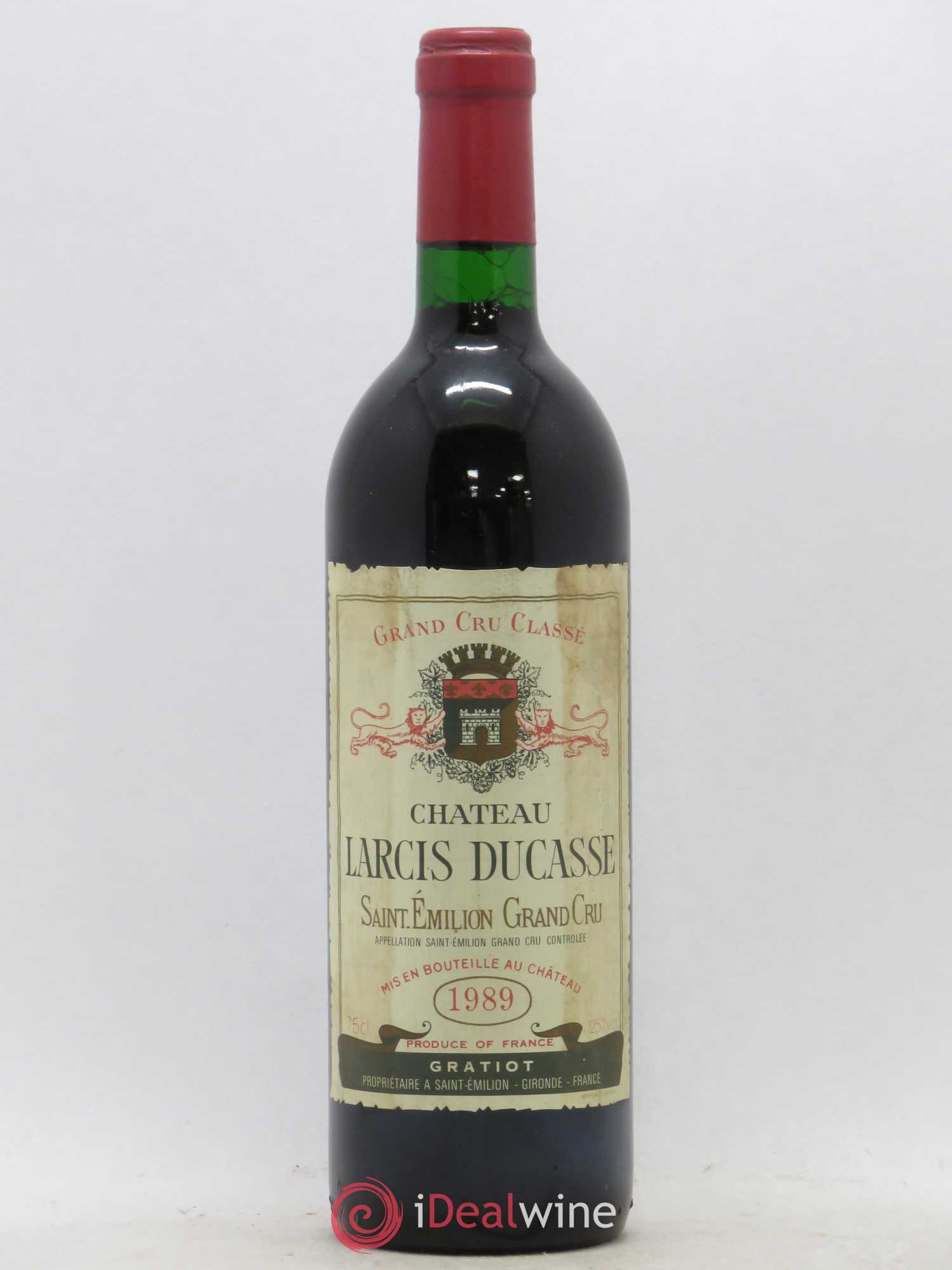 Château Larcis Ducasse 1er Grand Cru Classé B 1989 - Lot de 1 bouteille - 0