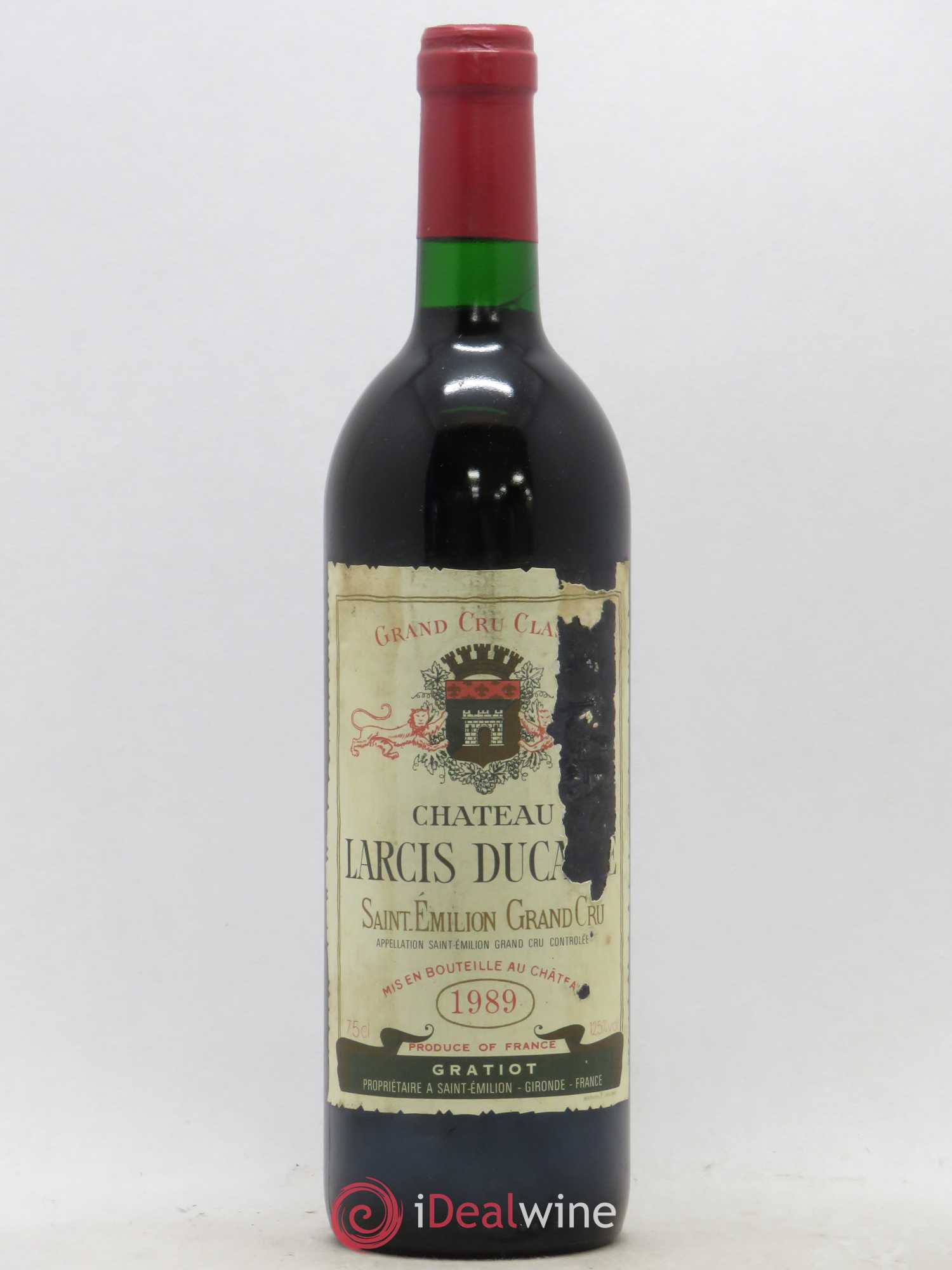 Château Larcis Ducasse 1er Grand Cru Classé B 1989 - Lot de 1 bouteille - 0