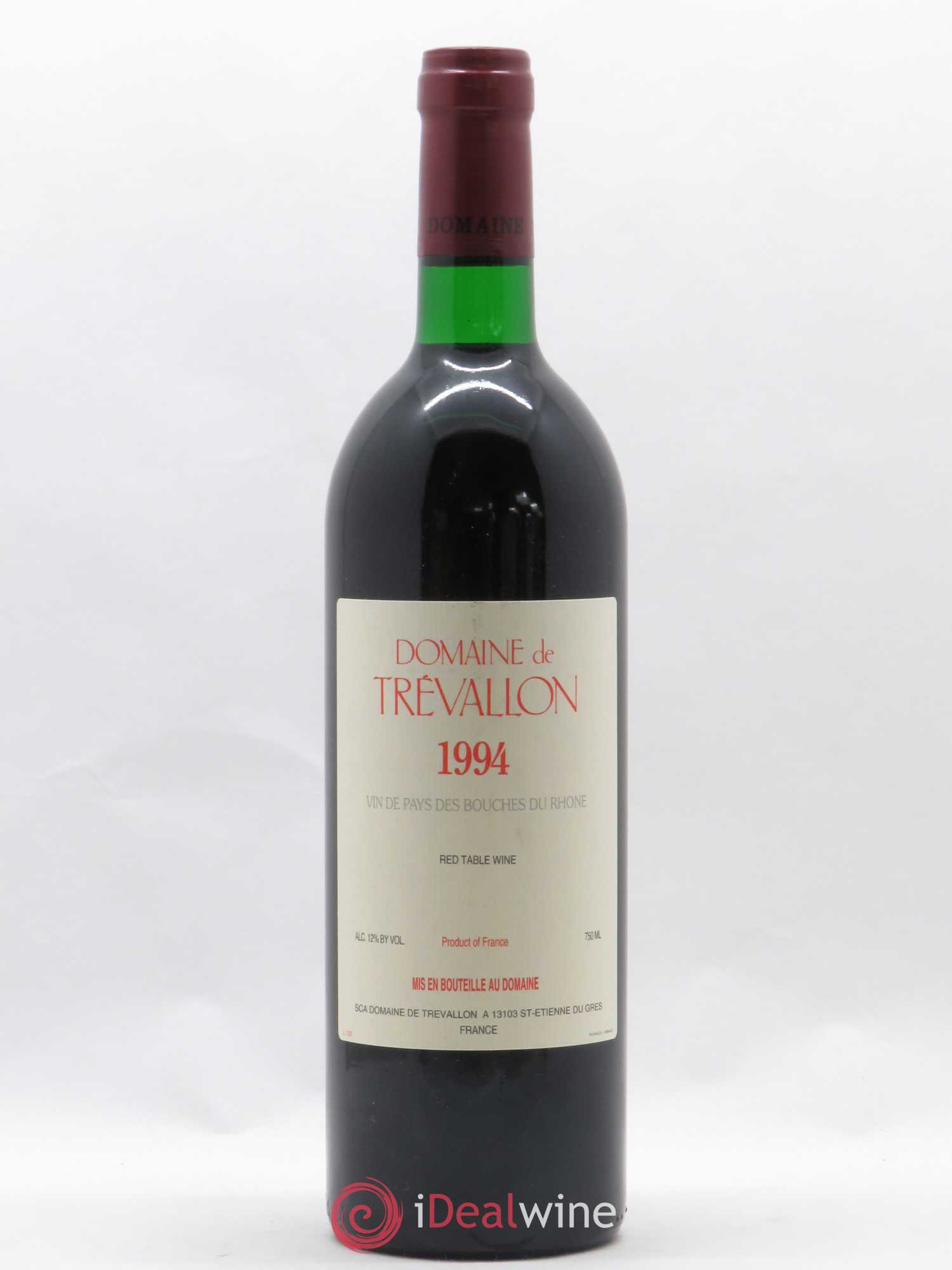 VDP Bouches du Rhône Trévallon (Domaine de) Eloi Dürrbach 1994 - Lot de 1 bouteille - 0