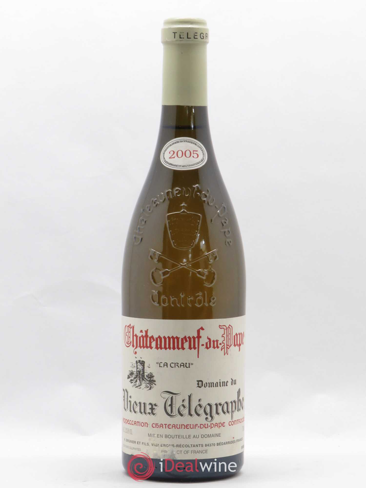 Châteauneuf-du-Pape Vieux Télégraphe (Domaine du) Vignobles Brunier 2005 - Lot de 1 bouteille - 0