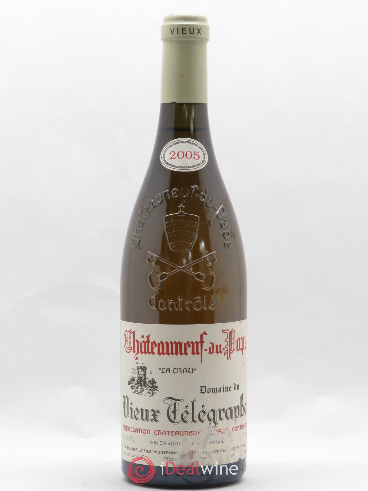 Châteauneuf-du-Pape Vieux Télégraphe (Domaine du) Vignobles Brunier 2005 - Lot de 1 bouteille - 0