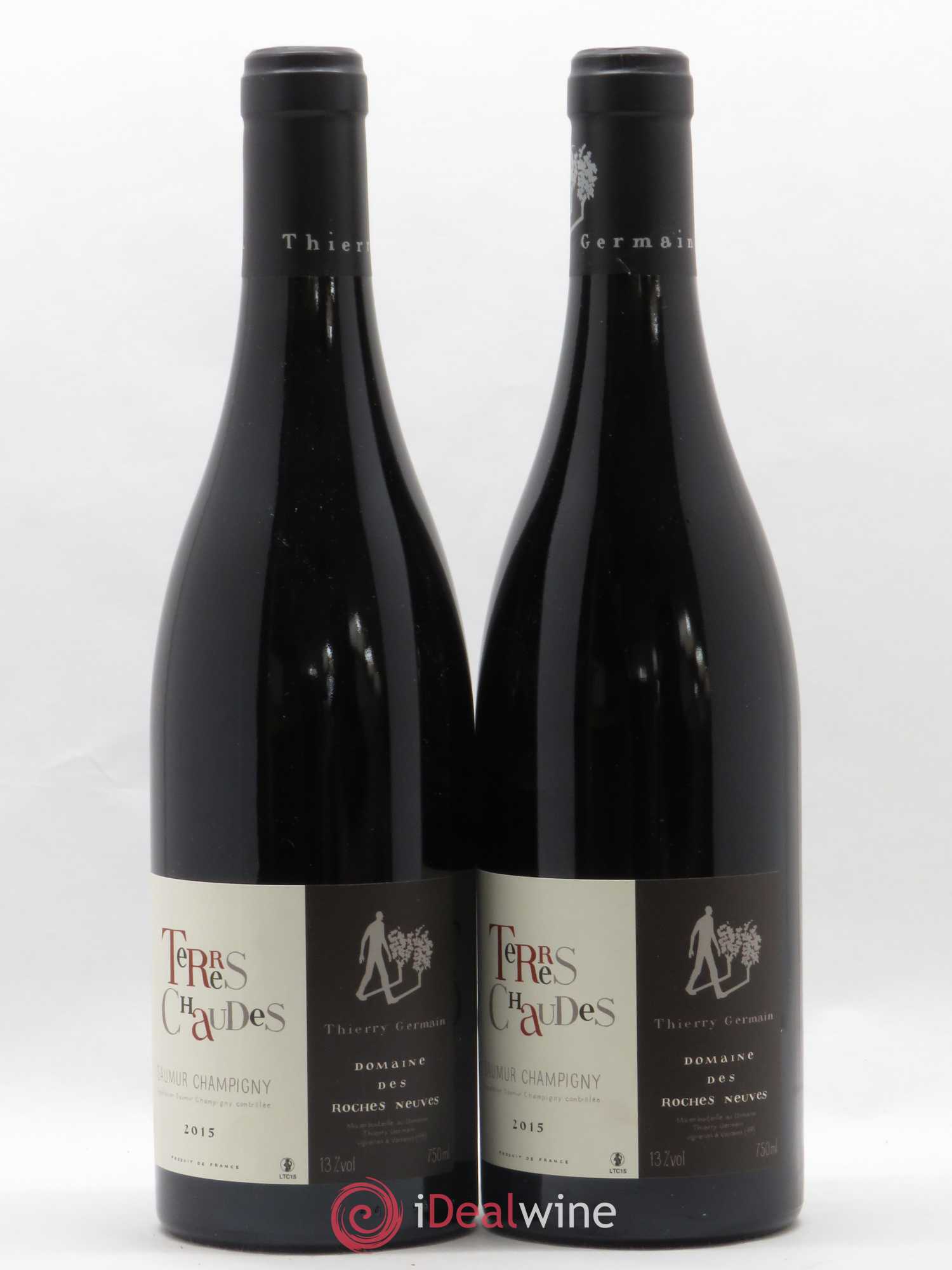 Saumur-Champigny Terres Chaudes Domaine des Roches Neuves - Thierry Germain 2015 - Lot de 2 bouteilles - 0