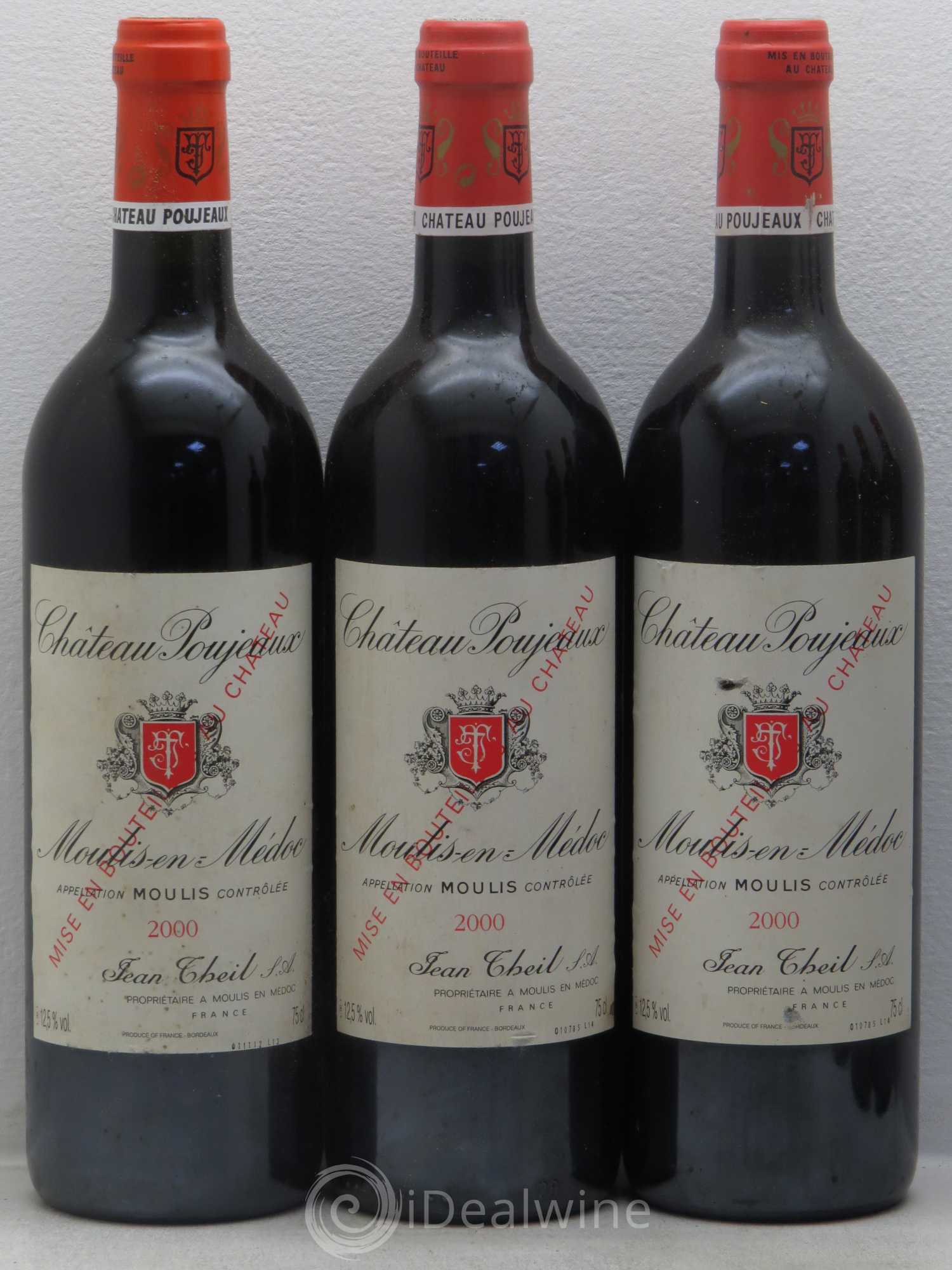 Château Poujeaux 2000 - Lot de 6 bouteilles - 1