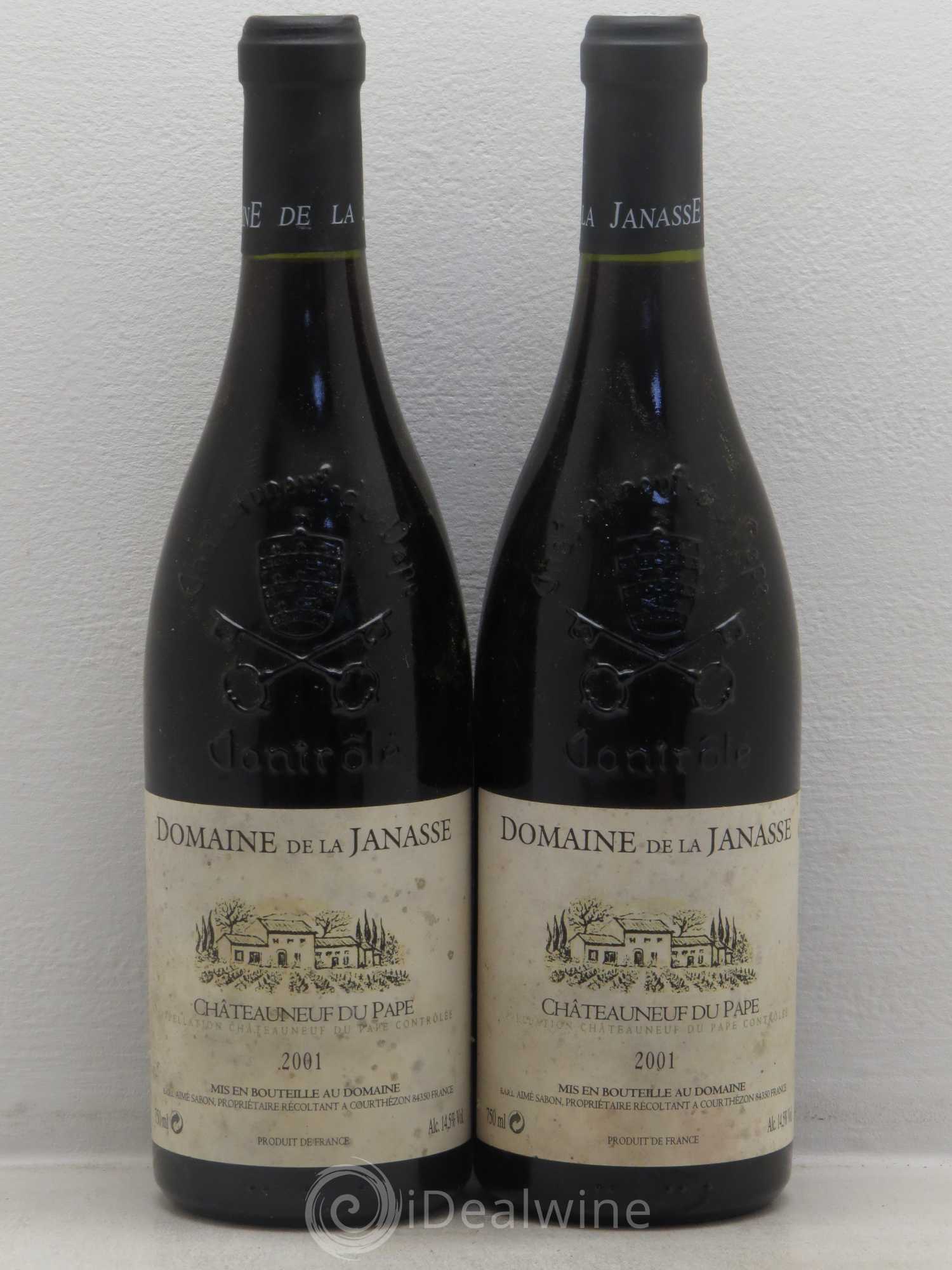 Châteauneuf-du-Pape La Janasse (Domaine de) 2001 - Lot de 2 bouteilles - 0
