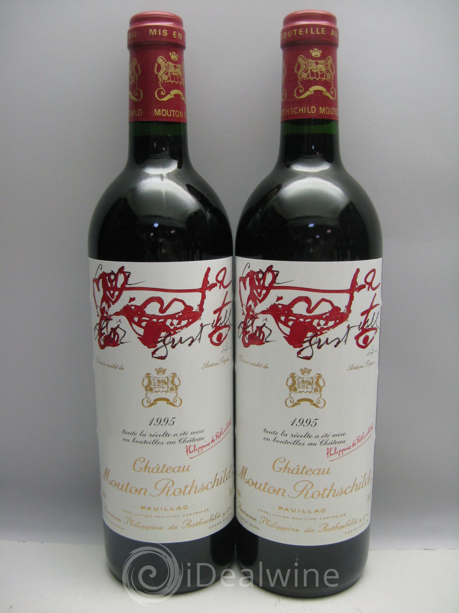 Château Mouton Rothschild 1er Grand Cru Classé 1995 - Lot de 12 bouteilles - 1