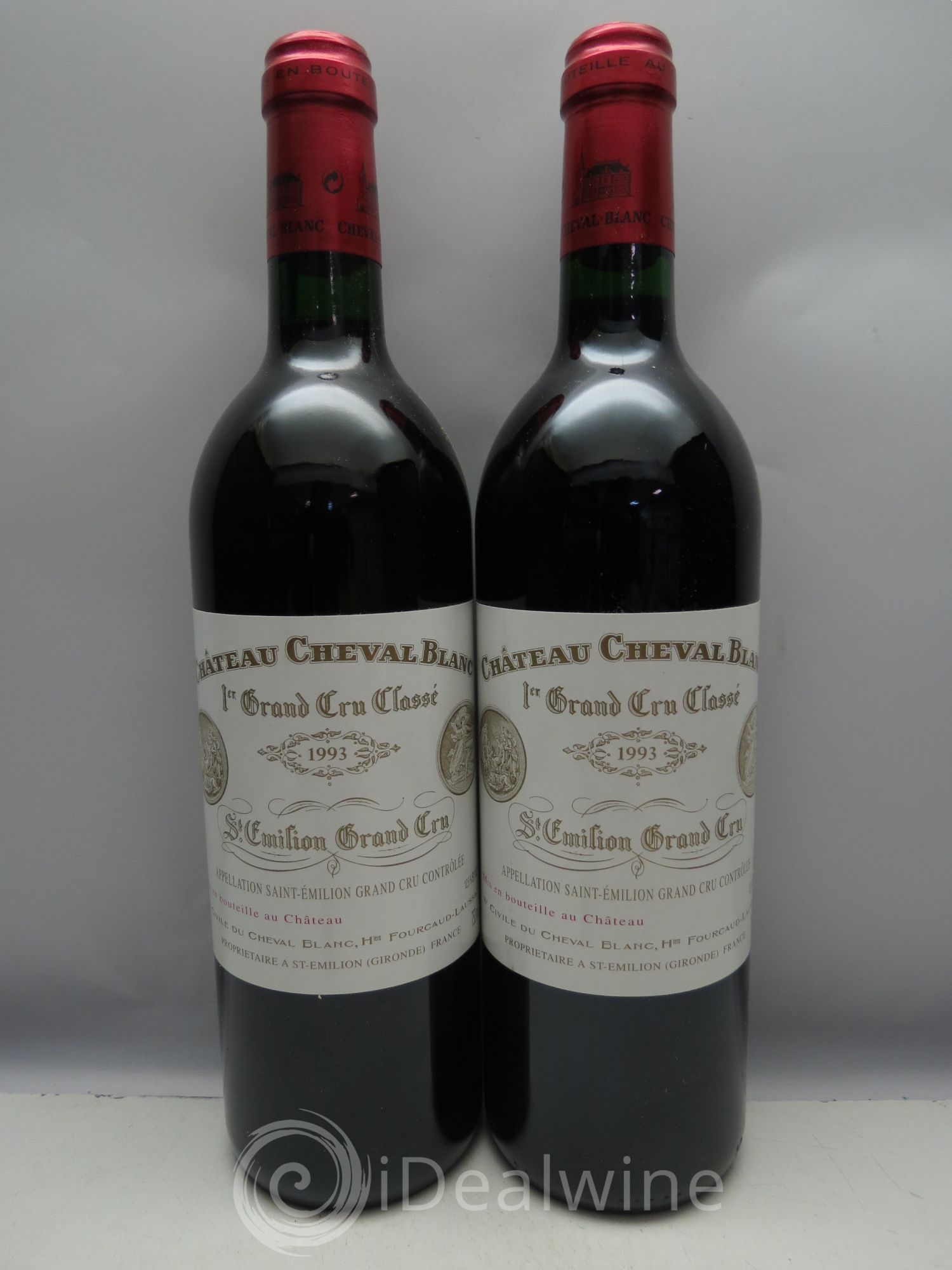 Château Cheval Blanc 1er Grand Cru Classé A 1993 - Lot de 12 bouteilles - 0