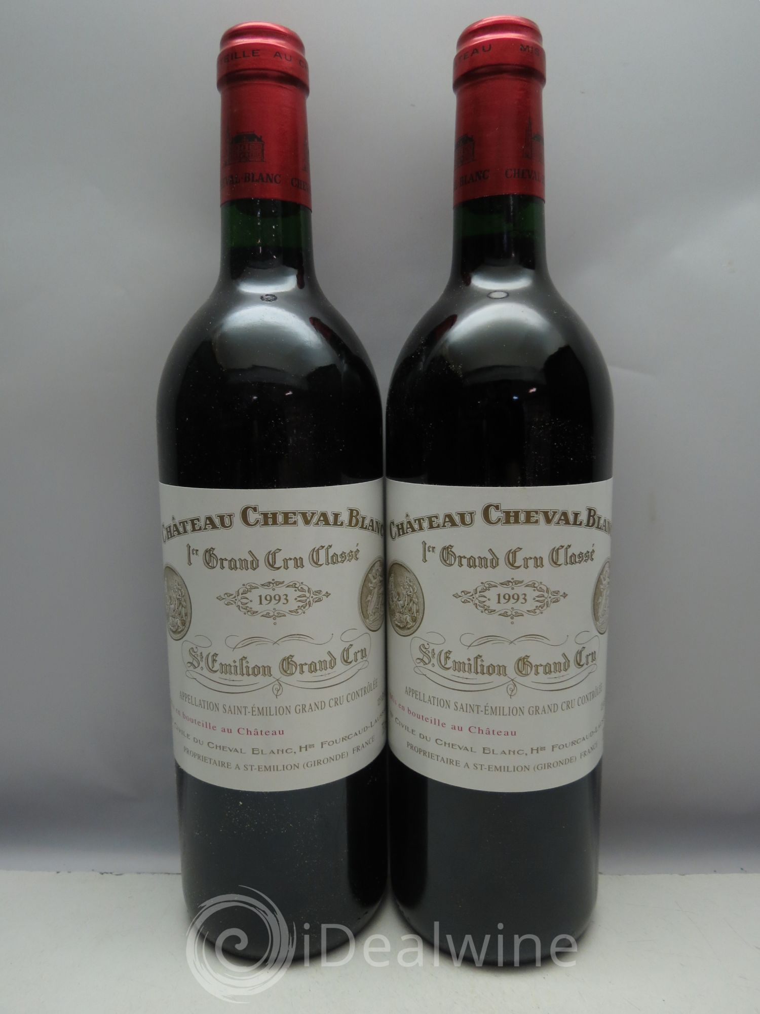 Château Cheval Blanc 1er Grand Cru Classé A 1993 - Lot de 12 bouteilles - 1
