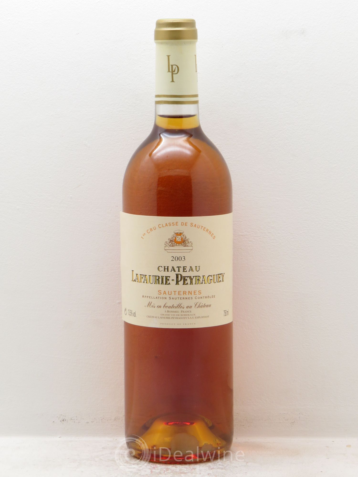 Château Lafaurie-Peyraguey 1er Grand Cru Classé 2003 - Lotto di 1 bottiglia - 0