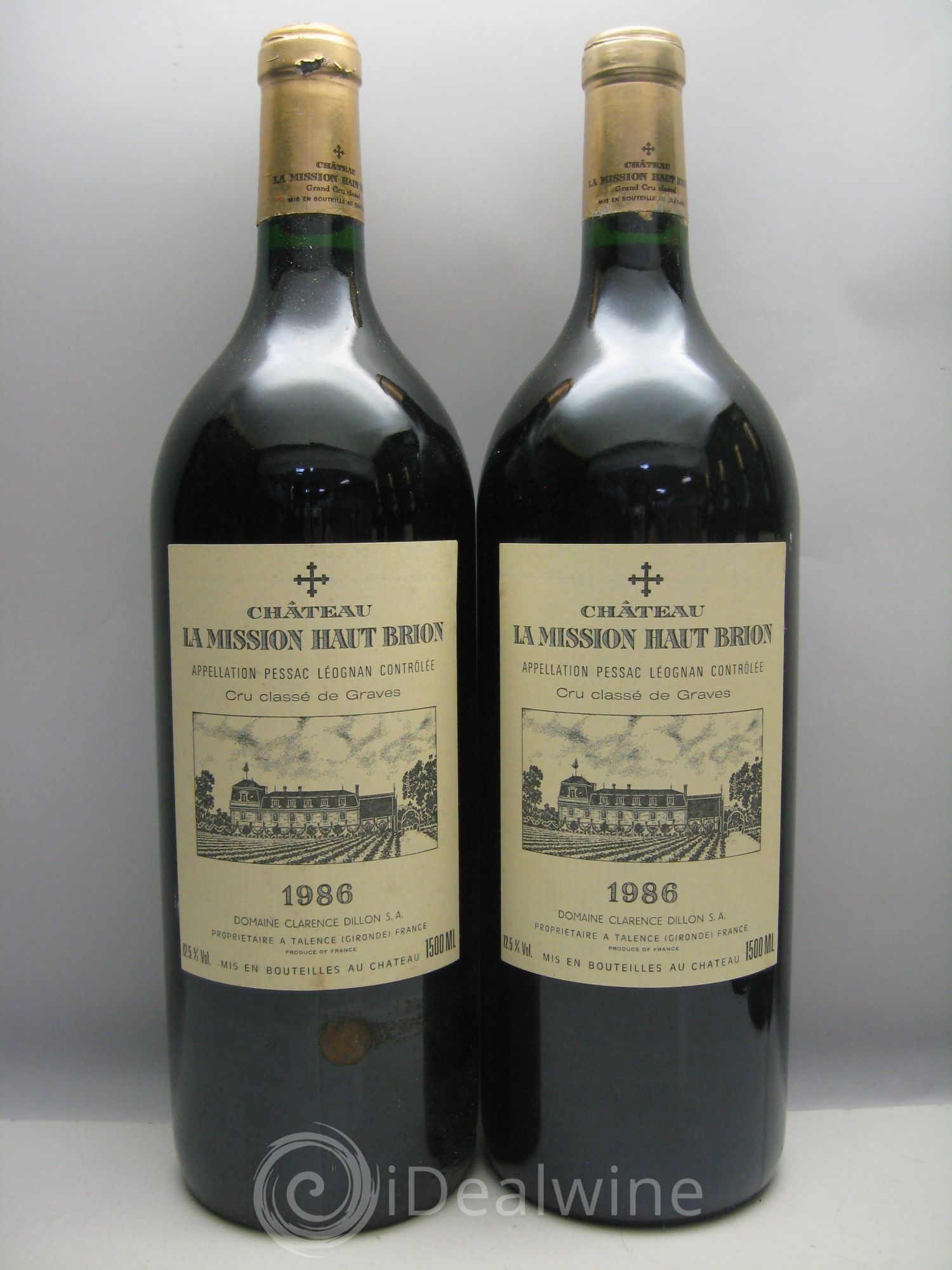 Château la Mission Haut-Brion Cru Classé de Graves 1986 - Lot de 6 magnums - 0