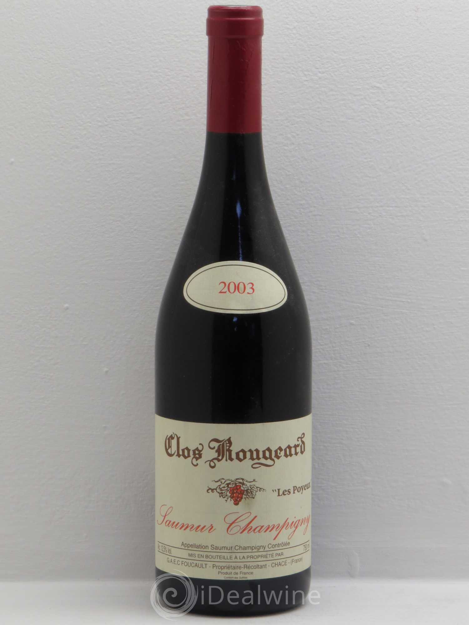 Saumur-Champigny Les Poyeux Clos Rougeard 2003 - Lot de 1 bouteille - 0