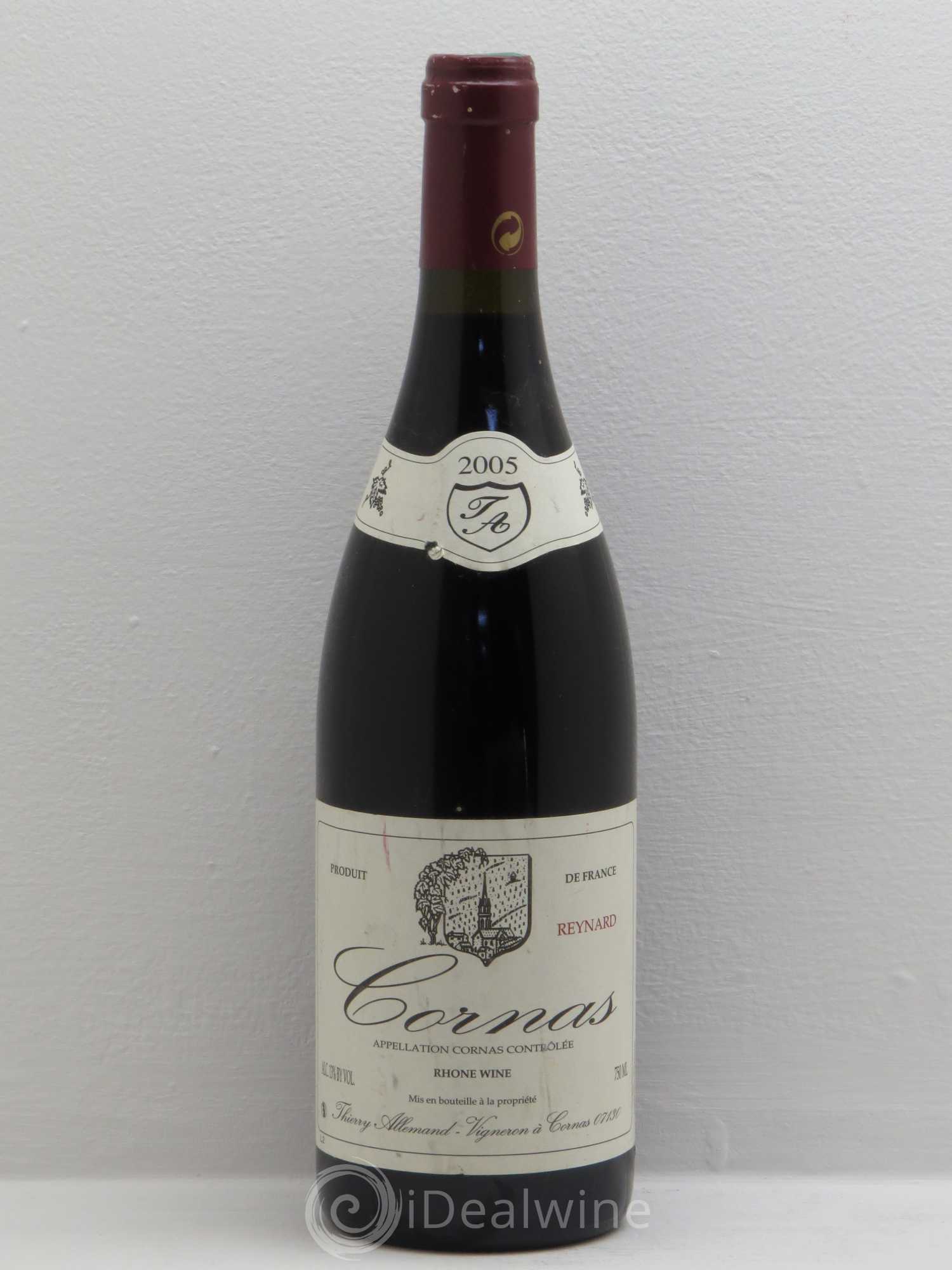 Cornas Reynard Thierry Allemand 2005 - Lot de 1 bouteille - 0