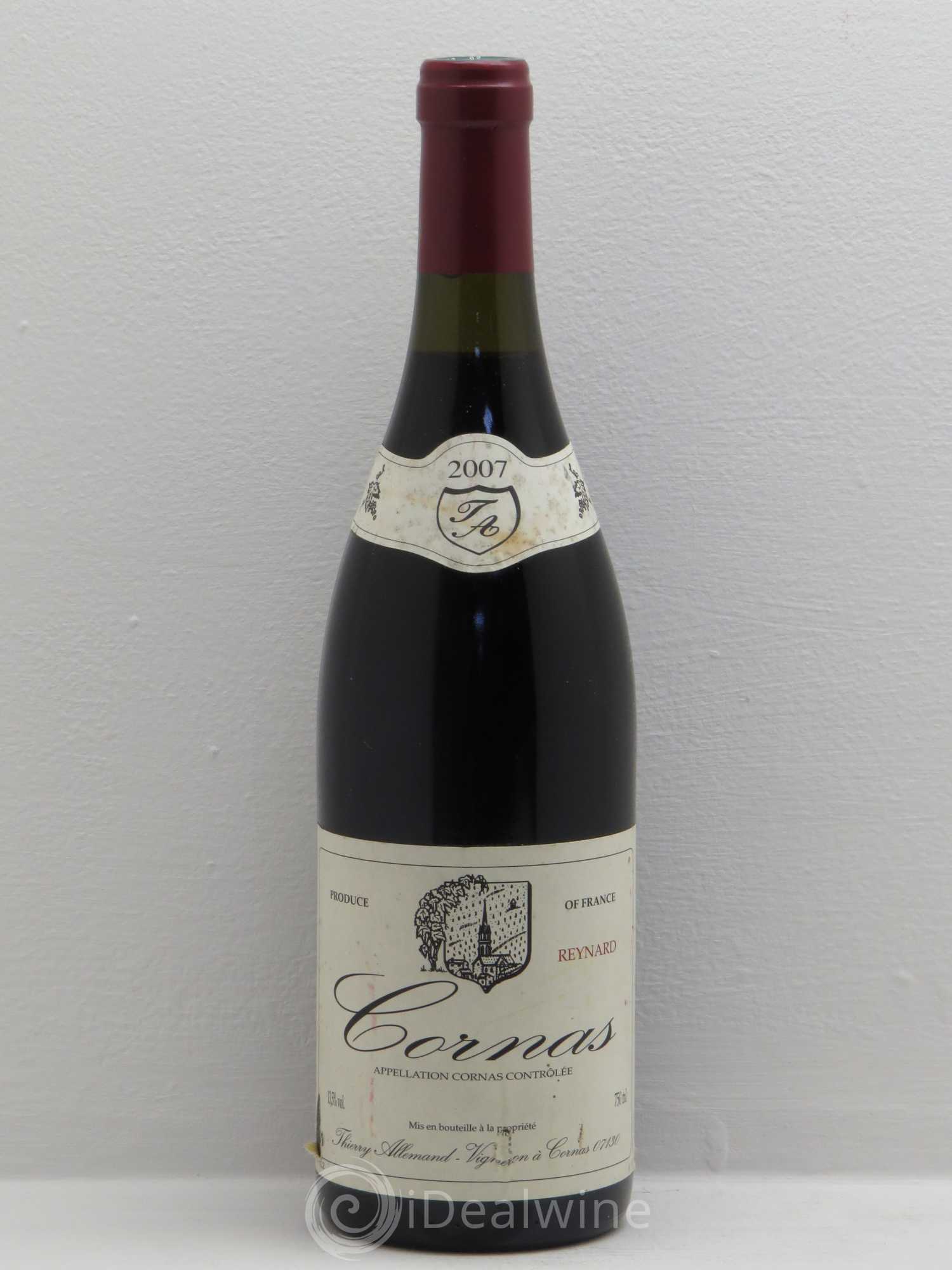 Cornas Reynard Thierry Allemand 2007 - Lot de 1 bouteille - 0