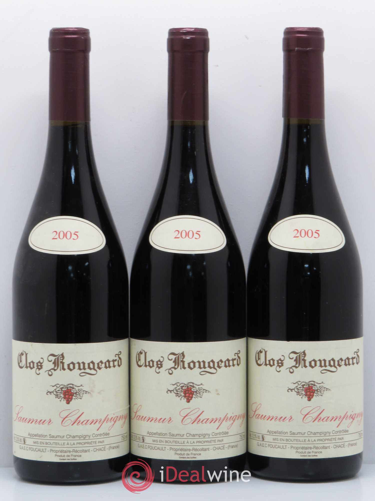 Saumur-Champigny Clos Rougeard 2005 - Lot de 3 bouteilles - 0