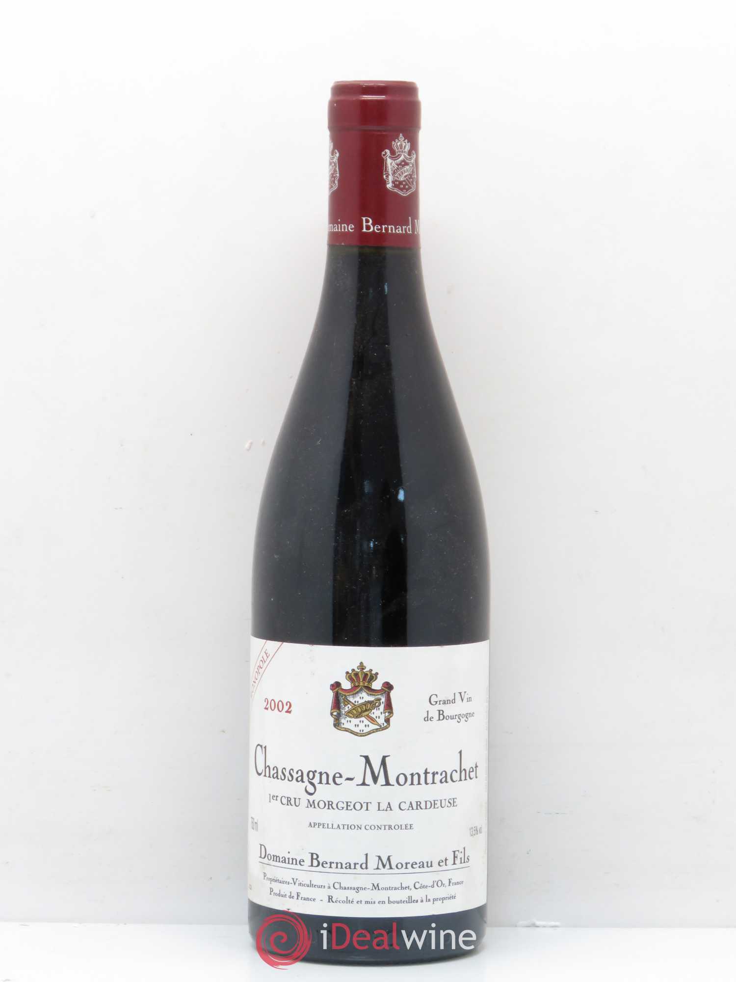 Chassagne-Montrachet 1er Cru Morgeot La Cardeuse Bernard Moreau 2002 - Lot de 1 bouteille - 0