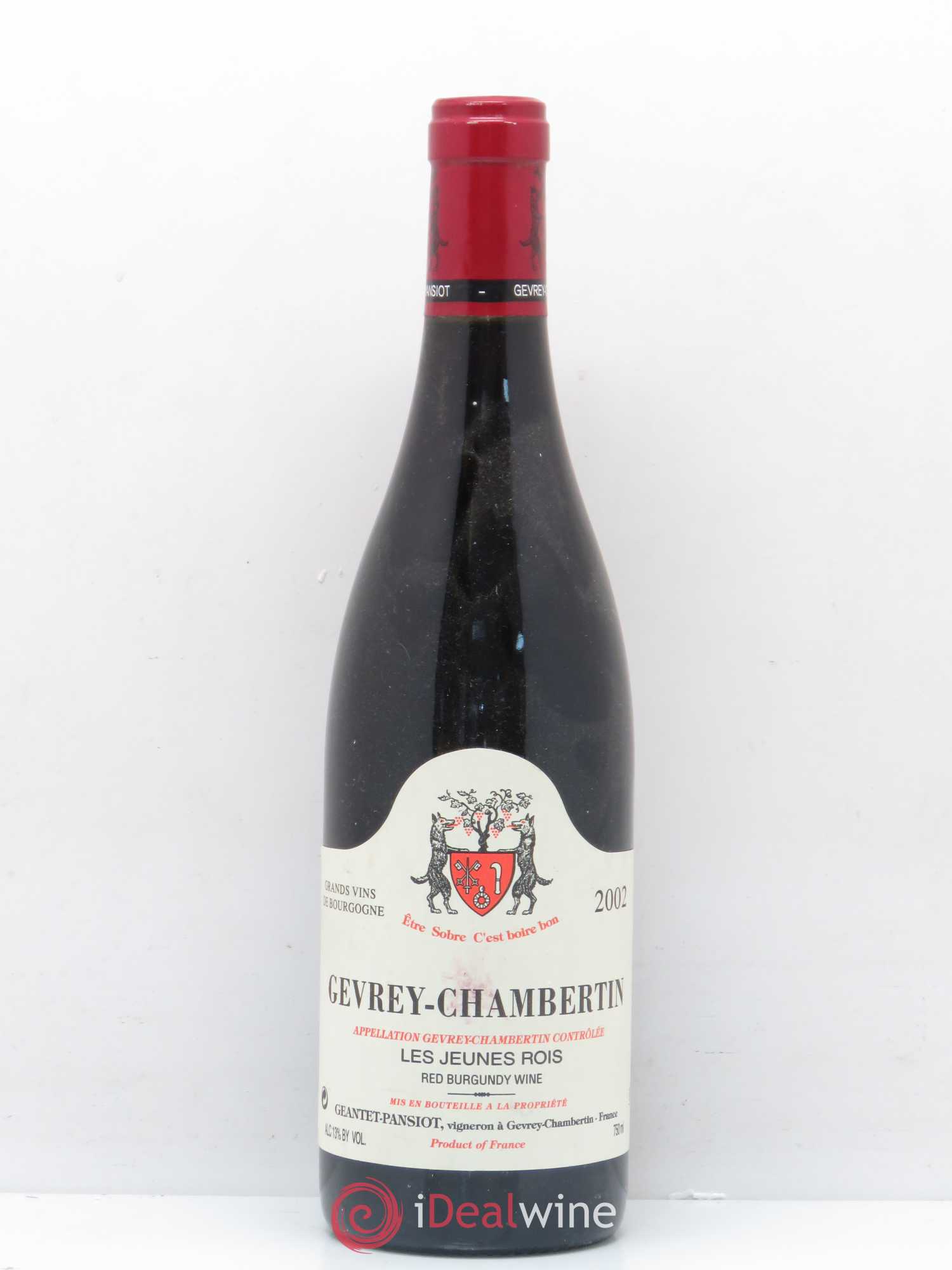 Gevrey-Chambertin Les Jeunes Rois Geantet-Pansiot 2002 - Lot de 1 bouteille - 0