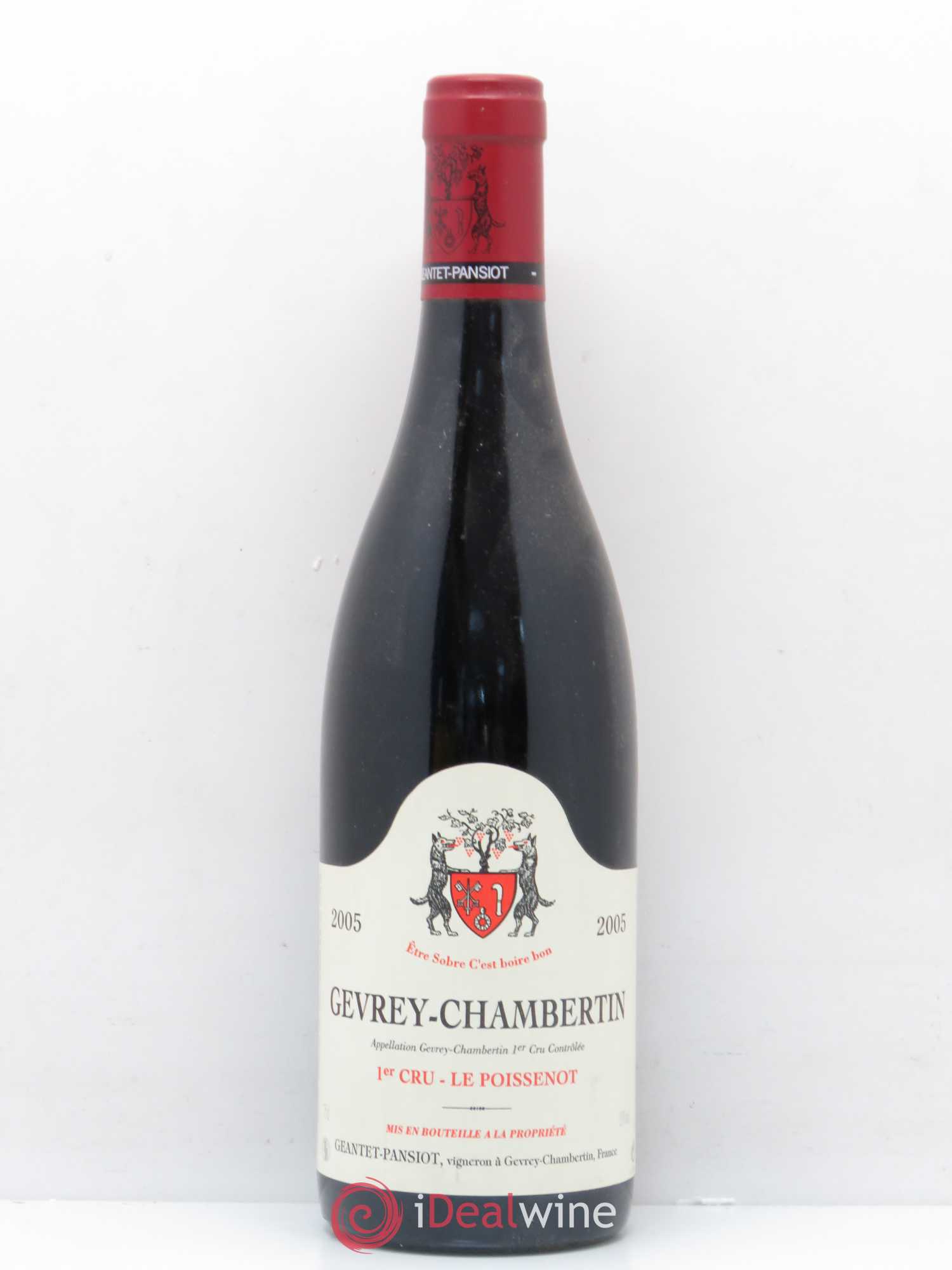 Gevrey-Chambertin 1er Cru Le Poissenot Geantet-Pansiot 2005 - Lot de 1 bouteille - 0
