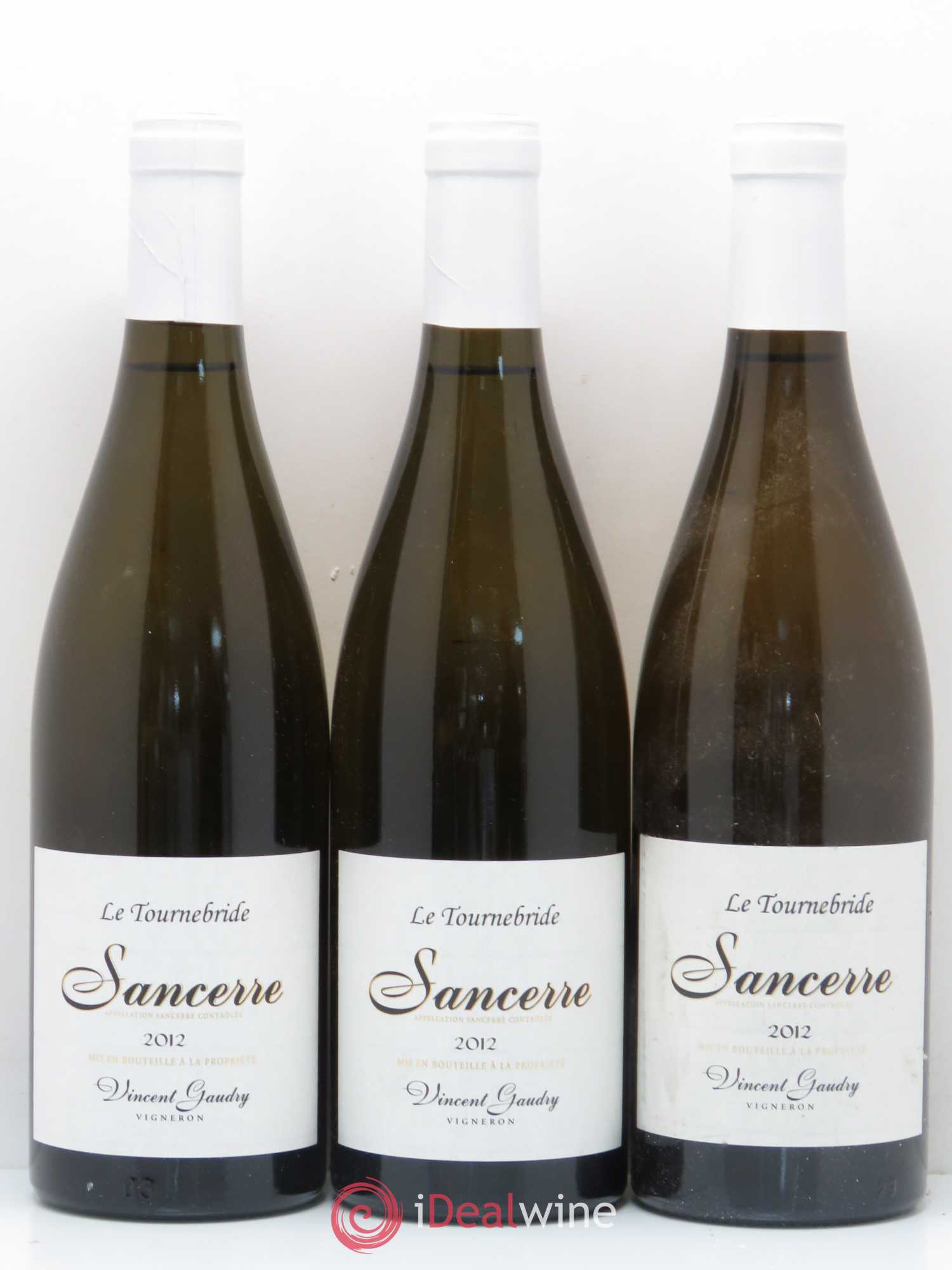 Sancerre Le Tournebride Vincent Gaudry (sans prix de réserve) 2012 - Lot de 3 bouteilles - 0
