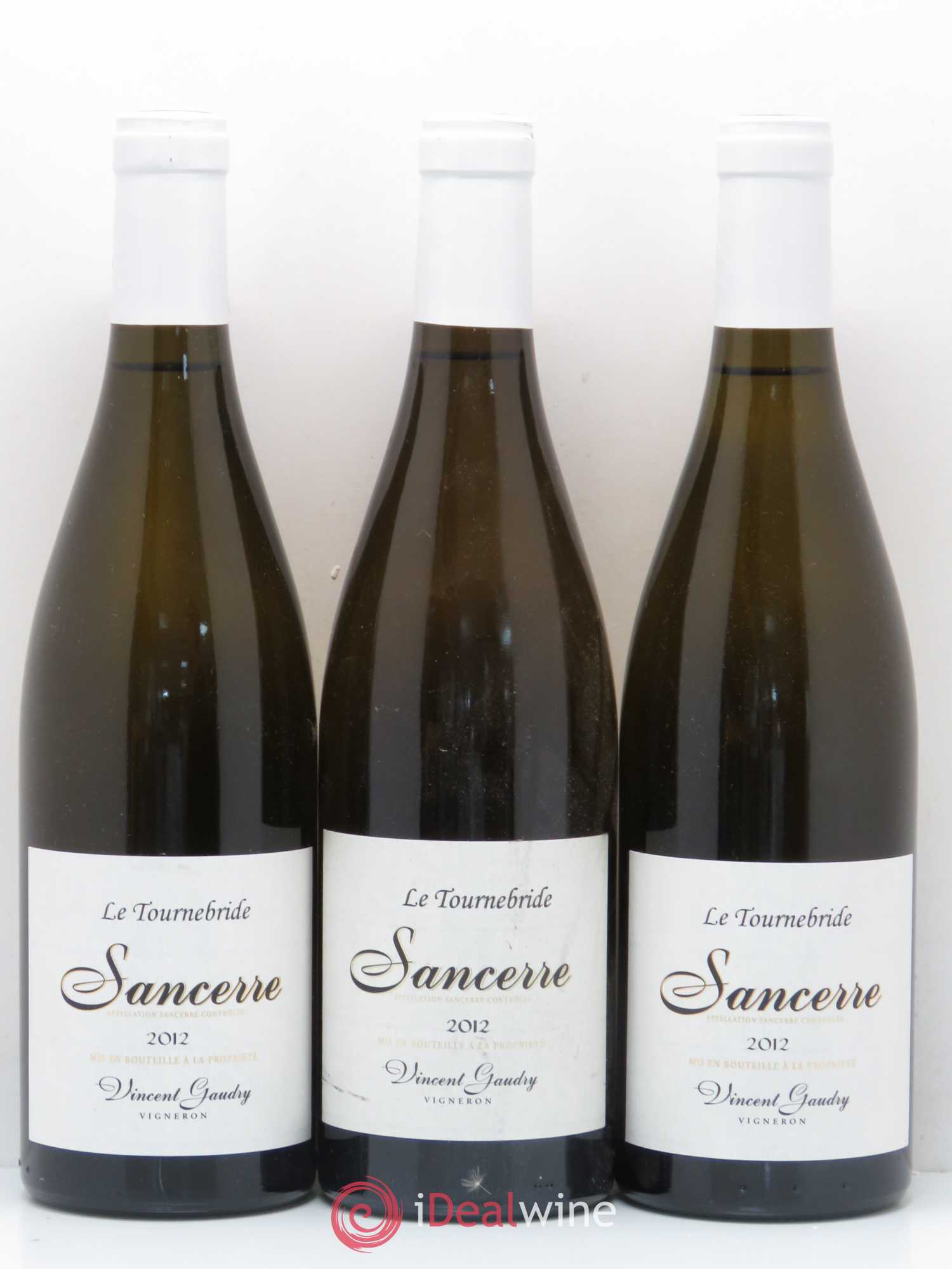 Sancerre Le Tournebride Vincent Gaudry (sans prix de réserve) 2012 - Lot de 3 bouteilles - 0