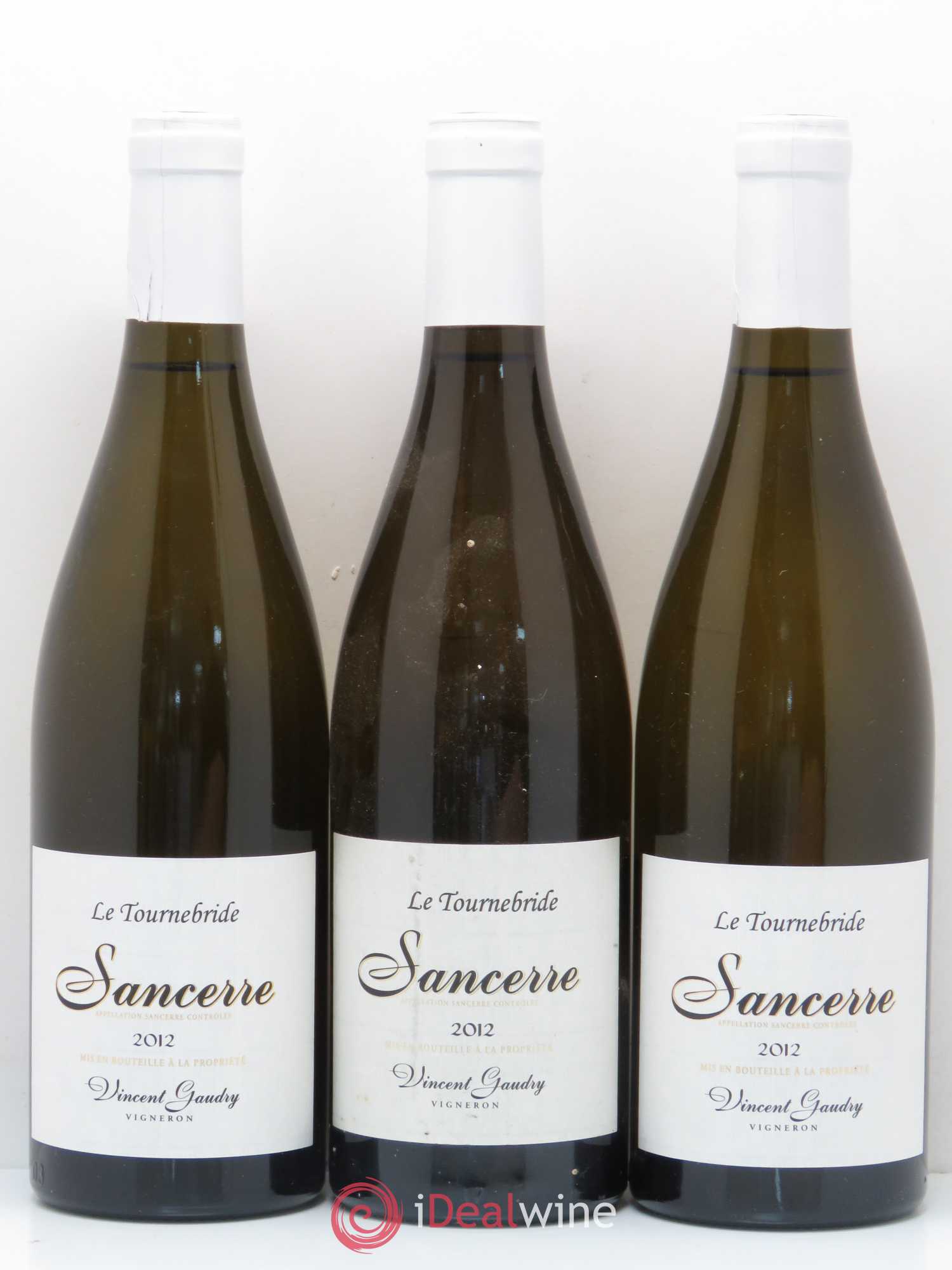 Sancerre Le Tournebride Vincent Gaudry (sans prix de réserve) 2012 - Lot de 3 bouteilles - 0