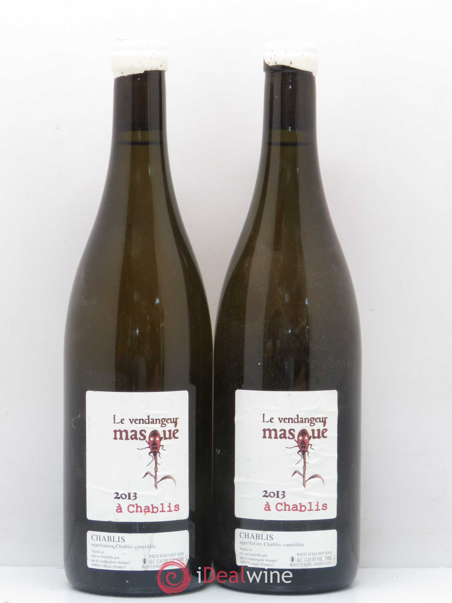 Chablis Vendangeur Masqué Alice et Olivier de Moor 2013 - Posten von 2 Flaschen - 0
