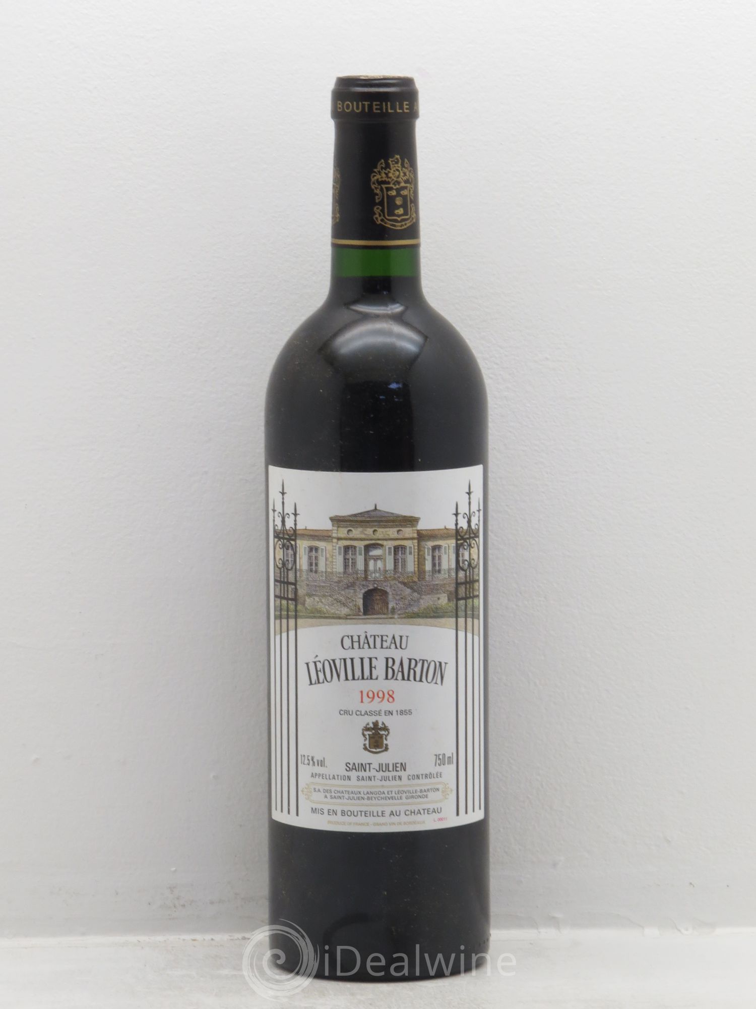 Château Léoville Barton 2ème Grand Cru Classé 1998 - Lot de 1 bouteille - 0
