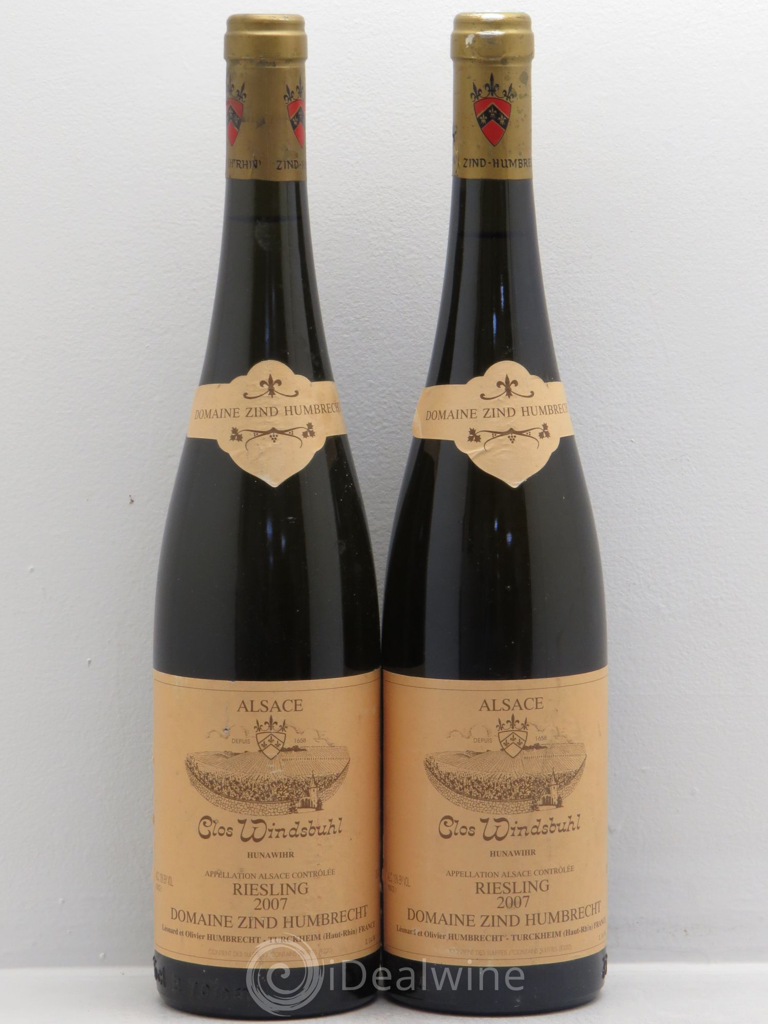 Alsace Riesling Clos Windsbuhl Zind-Humbrecht (Domaine) 2007 - Lot de 2 bouteilles - 0