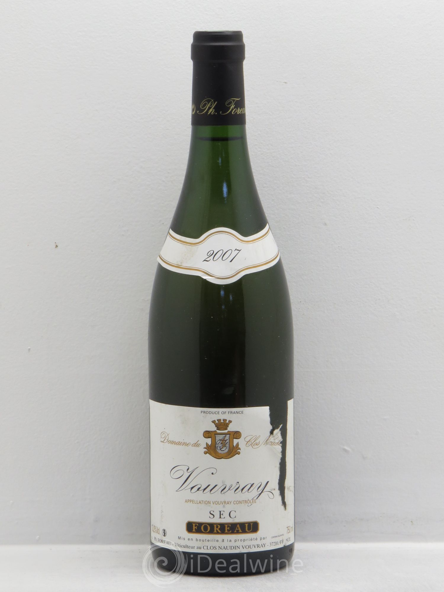 Vouvray Sec Clos Naudin - Philippe Foreau 2007 - Lot de 1 bouteille - 0
